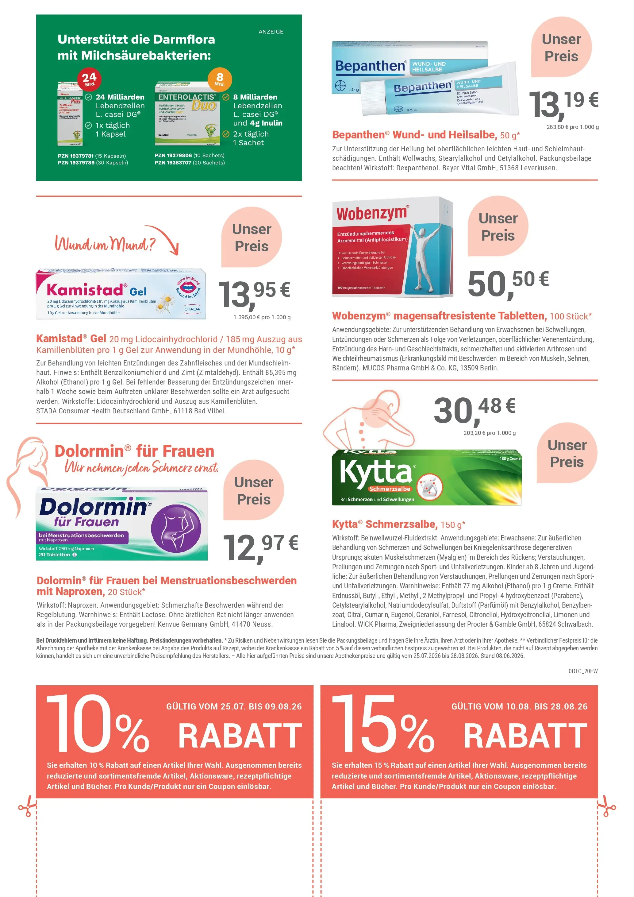 Angebote - Ihre Apotheke vor Ort: Jetzt alle Angebote auch online entdecken! (ab 25.07.2026) zum Blättern | Seite: 4 | Produkte: Bad, Creme