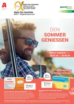 Angebote - Ihre Apotheke vor Ort: Jetzt alle Angebote auch online entdecken! ab 25.07.2026 gültig Angebote - Ihre Apotheke vor Ort: Jetzt alle Angebote auch online entdecken! ab 25.07.2026 gültig