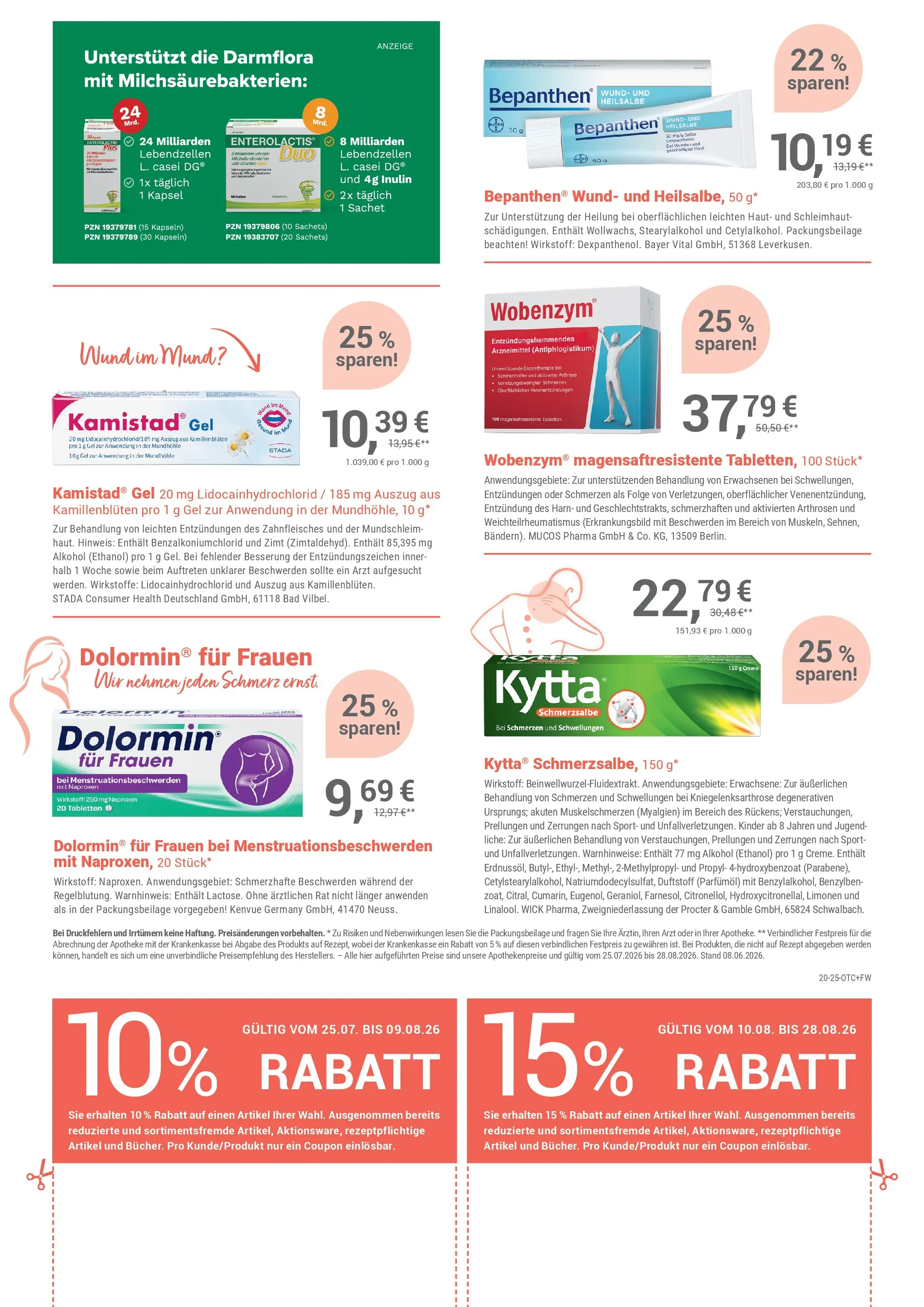Angebote - Ihre Apotheke vor Ort: Jetzt alle Angebote auch online entdecken! (ab 25.07.2026) zum Blättern | Seite: 4 | Produkte: Bad, Creme