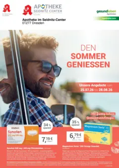 Angebote - Ihre Apotheke vor Ort: Jetzt alle Angebote auch online entdecken! ab 25.07.2026 gültig Angebote - Ihre Apotheke vor Ort: Jetzt alle Angebote auch online entdecken! ab 25.07.2026 gültig