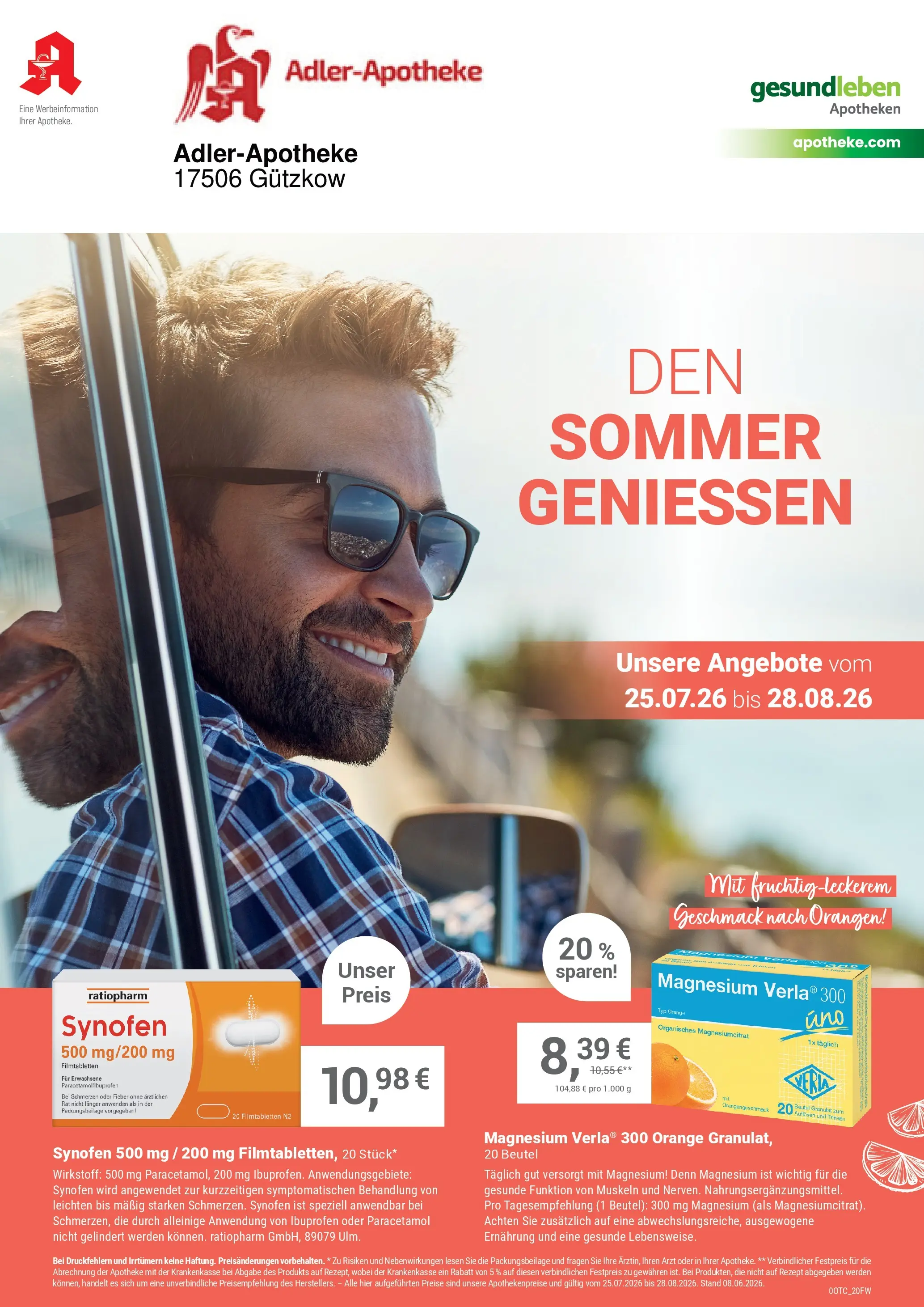Angebote - Ihre Apotheke vor Ort: Jetzt alle Angebote auch online entdecken! (ab 25.07.2026) zum Blättern | Seite: 1 | Produkte: Orangen