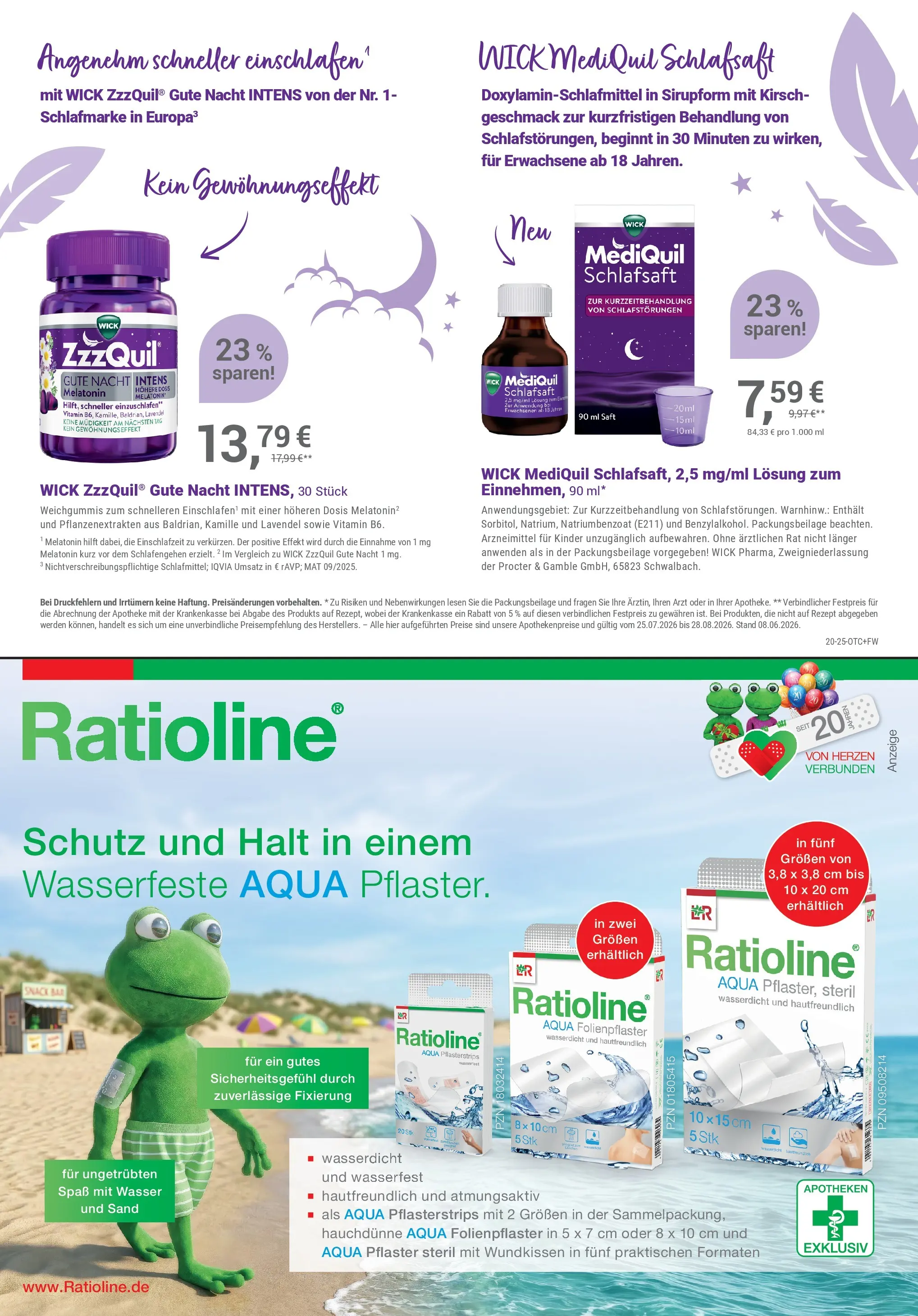 Angebote - Ihre Apotheke vor Ort: Jetzt alle Angebote auch online entdecken! (ab 25.07.2026) zum Blättern | Seite: 5 | Produkte: Wasser, Saft, Lavendel