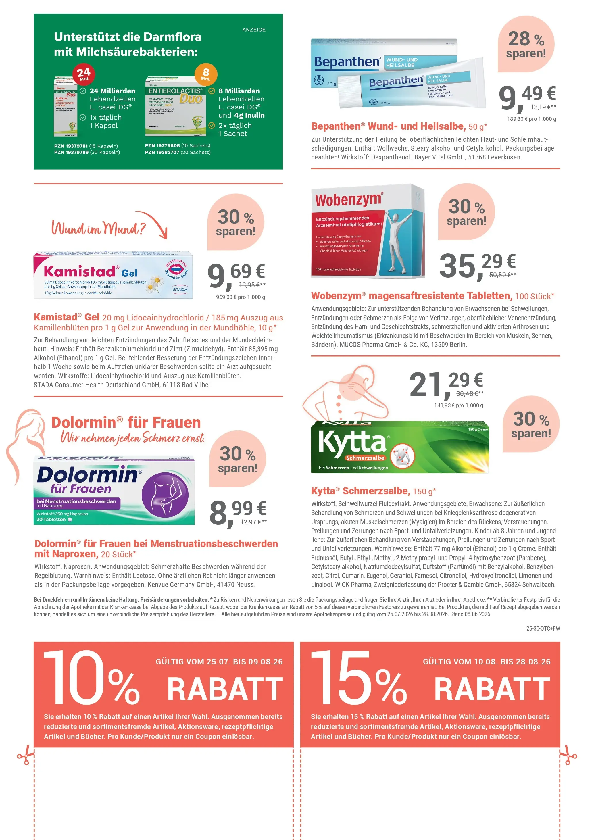Angebote - Ihre Apotheke vor Ort: Jetzt alle Angebote auch online entdecken! (ab 25.07.2026) zum Blättern | Seite: 4 | Produkte: Bad, Creme