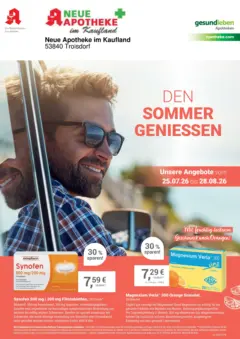 Angebote - Ihre Apotheke vor Ort: Jetzt alle Angebote auch online entdecken! ab 25.07.2026 gültig Angebote - Ihre Apotheke vor Ort: Jetzt alle Angebote auch online entdecken! ab 25.07.2026 gültig