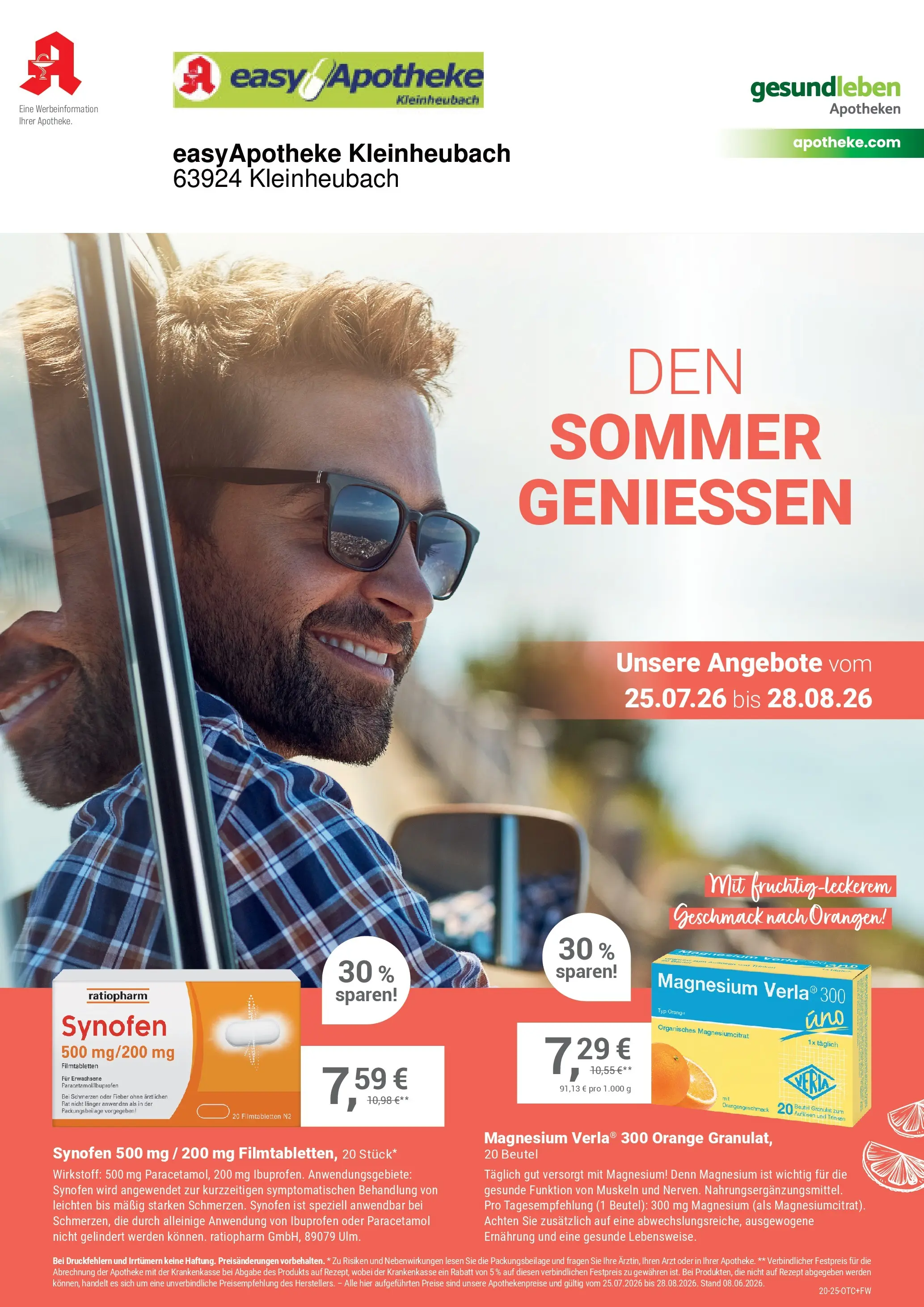 Angebote - Ihre Apotheke vor Ort: Jetzt alle Angebote auch online entdecken! (ab 25.07.2026) zum Blättern | Seite: 1 | Produkte: Orangen