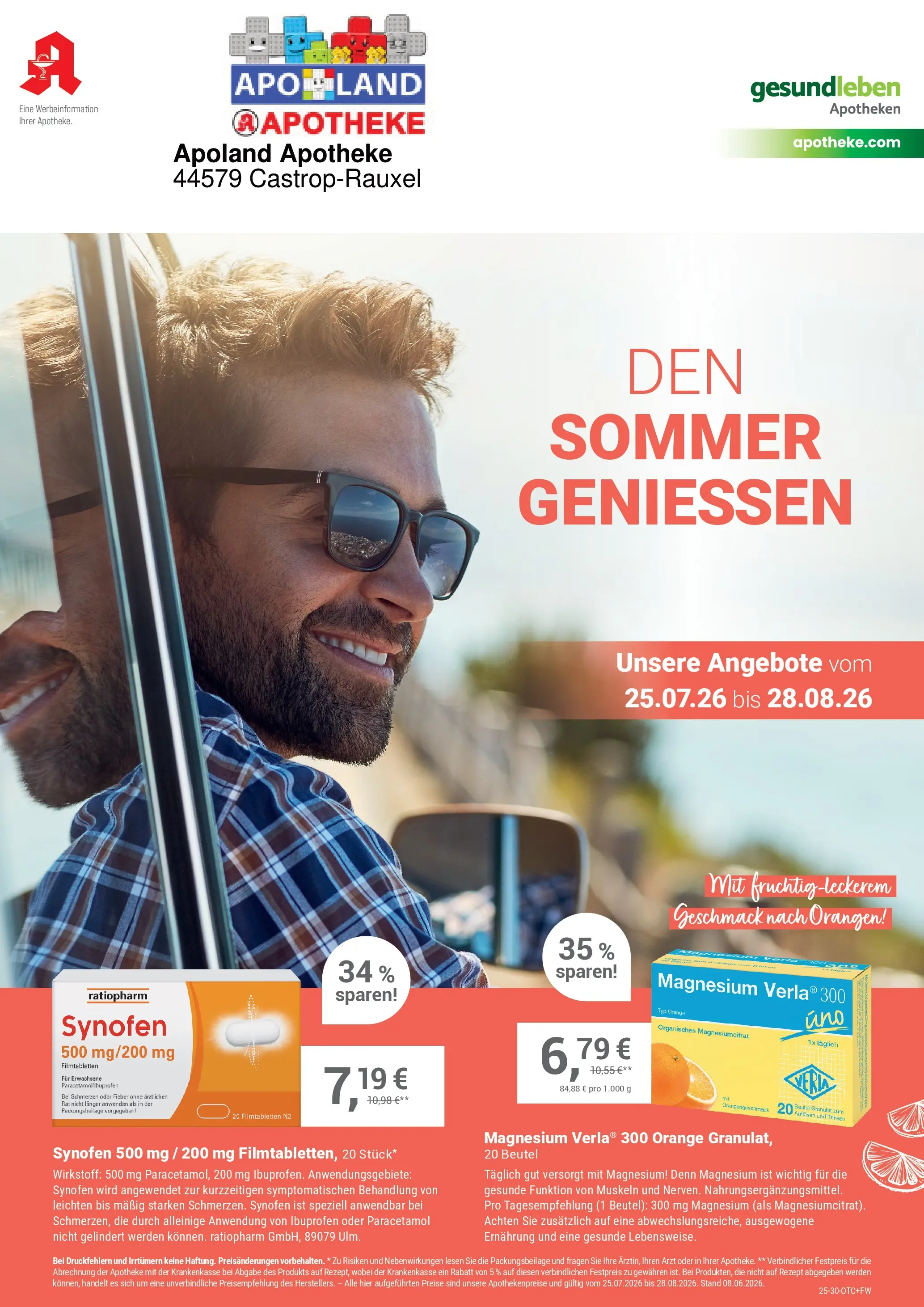 Angebote - Ihre Apotheke vor Ort: Jetzt alle Angebote auch online entdecken! (ab 25.07.2026) zum Blättern | Seite: 1 | Produkte: Orangen