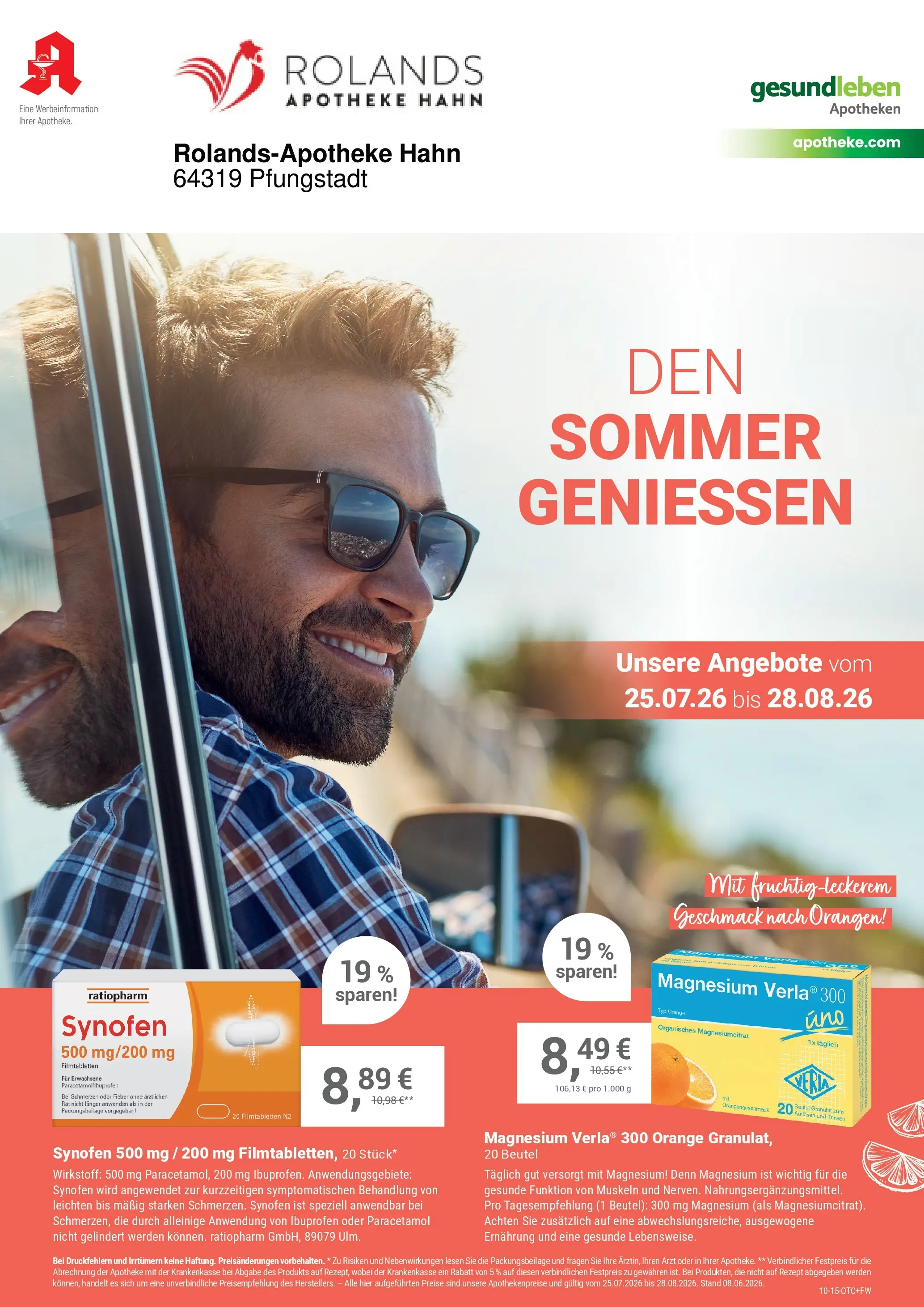 Angebote - Ihre Apotheke vor Ort: Jetzt alle Angebote auch online entdecken! (ab 25.07.2026) zum Blättern | Seite: 1 | Produkte: Orangen