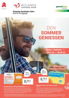 Angebote - Ihre Apotheke vor Ort: Jetzt alle Angebote auch online entdecken! ab 25.07.2026 gültig