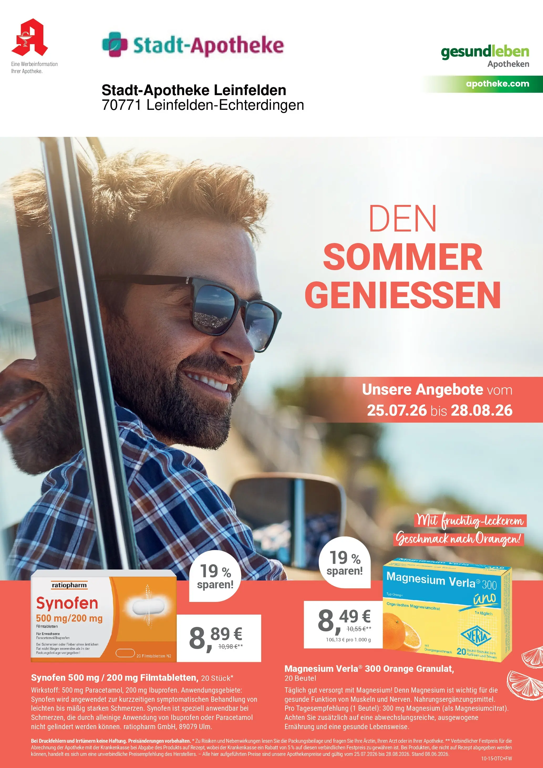 Angebote - Ihre Apotheke vor Ort: Jetzt alle Angebote auch online entdecken! (ab 25.07.2026) zum Blättern | Seite: 1 | Produkte: Orangen