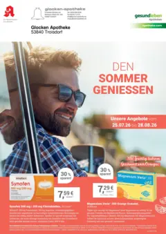 Angebote - Ihre Apotheke vor Ort: Jetzt alle Angebote auch online entdecken! ab 25.07.2026 gültig Angebote - Ihre Apotheke vor Ort: Jetzt alle Angebote auch online entdecken! ab 25.07.2026 gültig