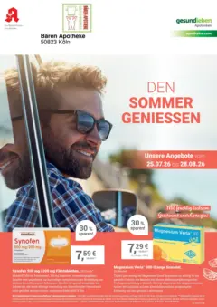 Angebote - Ihre Apotheke vor Ort: Jetzt alle Angebote auch online entdecken! ab 25.07.2026 gültig Angebote - Ihre Apotheke vor Ort: Jetzt alle Angebote auch online entdecken! ab 25.07.2026 gültig