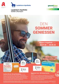 Angebote - Ihre Apotheke vor Ort: Jetzt alle Angebote auch online entdecken! ab 25.07.2026 gültig Angebote - Ihre Apotheke vor Ort: Jetzt alle Angebote auch online entdecken! ab 25.07.2026 gültig