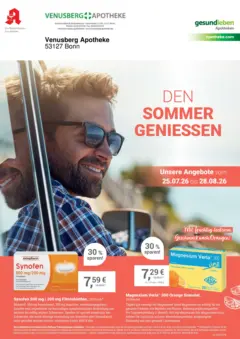 Angebote - Ihre Apotheke vor Ort: Jetzt alle Angebote auch online entdecken! ab 25.07.2026 gültig Angebote - Ihre Apotheke vor Ort: Jetzt alle Angebote auch online entdecken! ab 25.07.2026 gültig