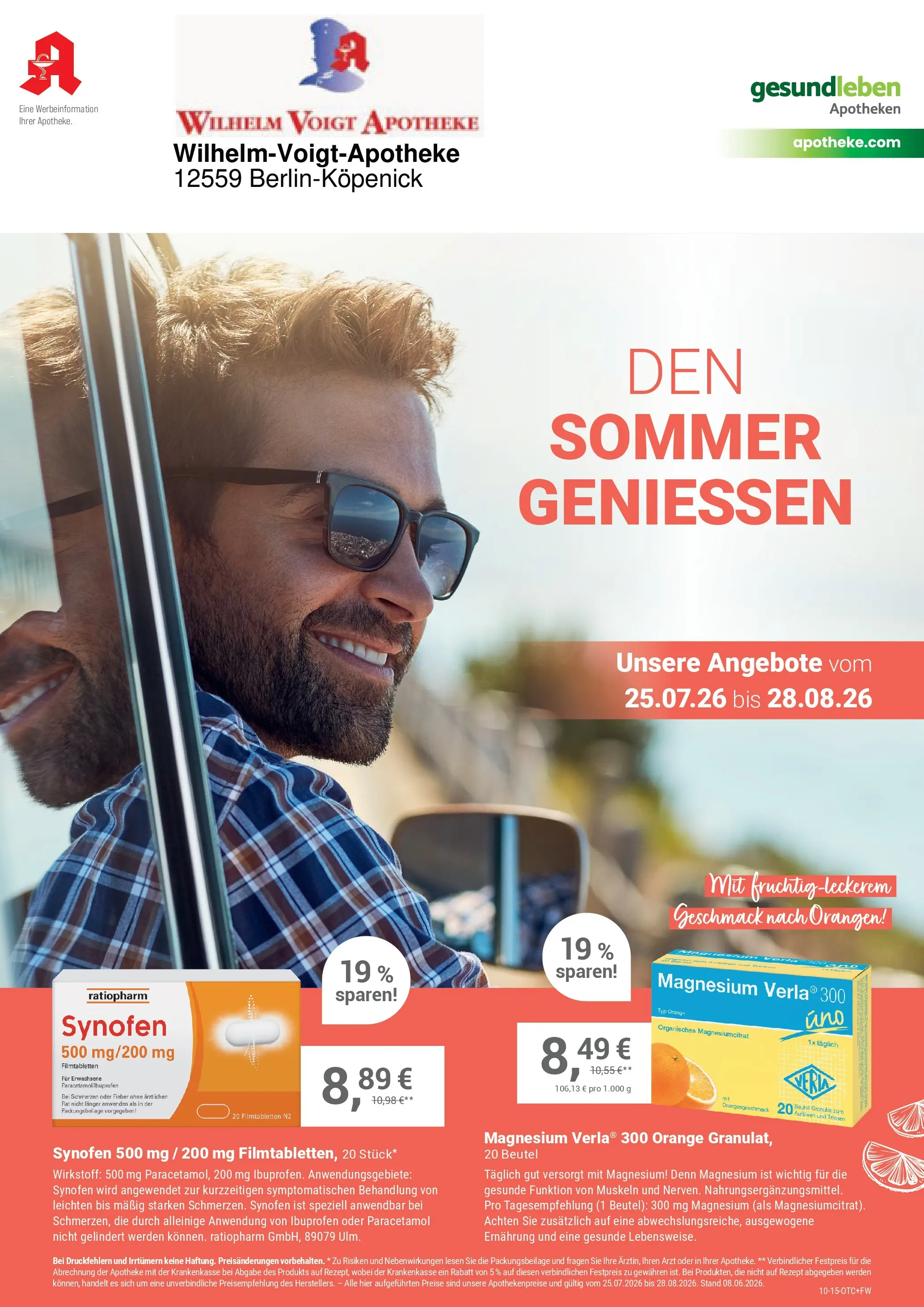 Angebote - Ihre Apotheke vor Ort: Jetzt alle Angebote auch online entdecken! (ab 25.07.2026) zum Blättern | Seite: 1 | Produkte: Orangen
