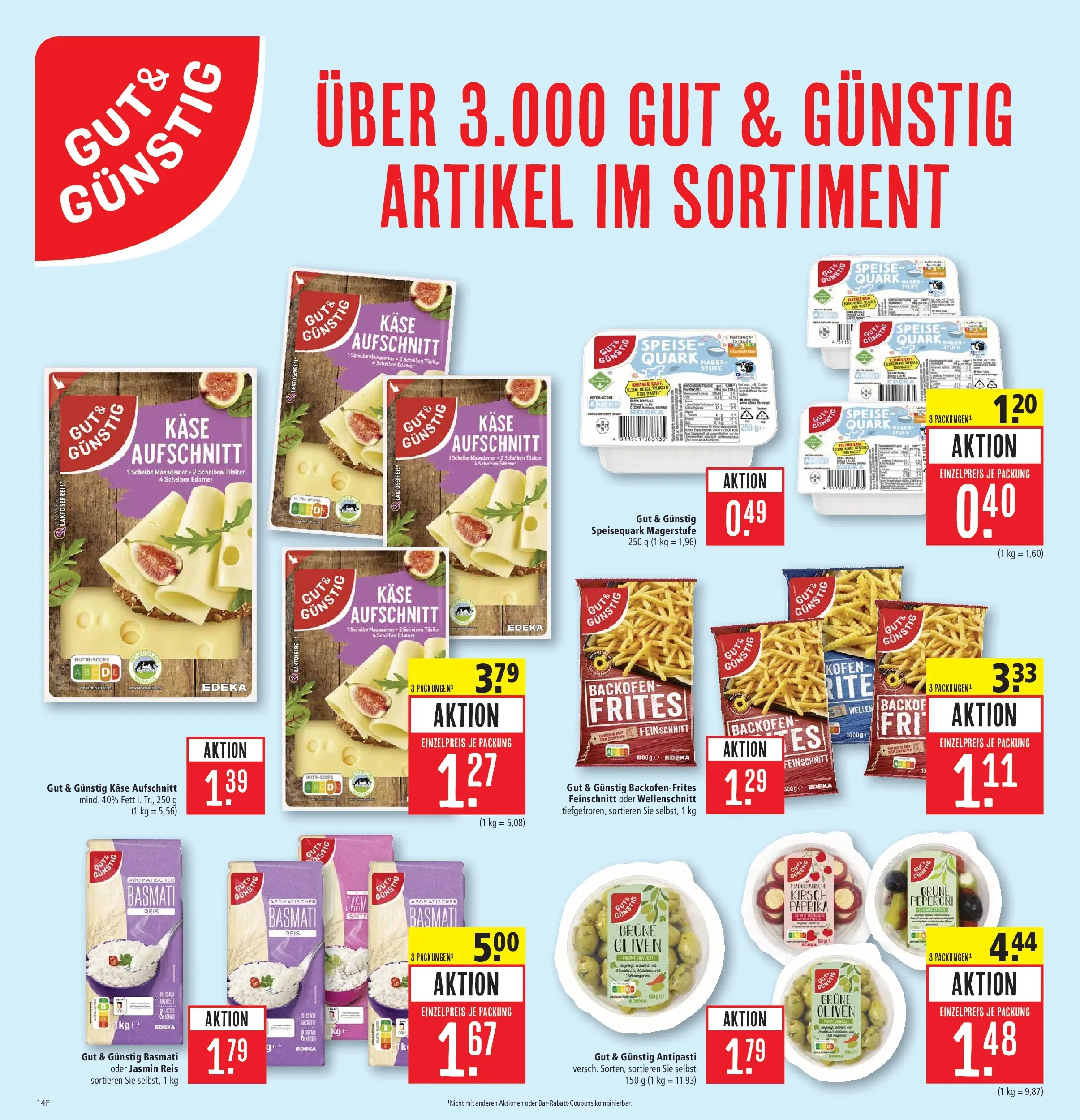 Marktkauf Prospekt Böblingen (ab 20.07.2026) » Angebote online | Seite: 14 | Produkte: Quark, Edamer, Paprika, Reis