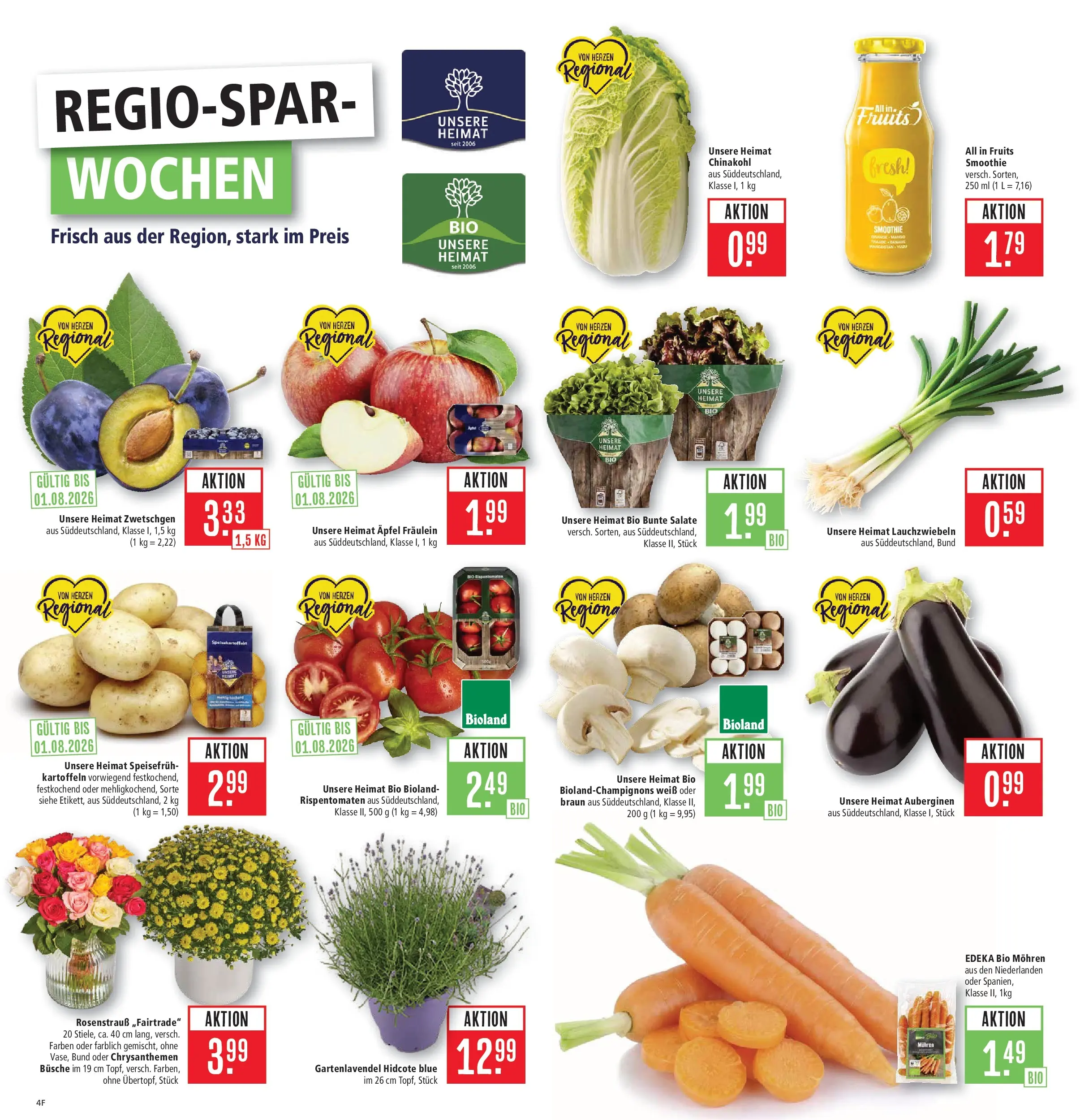 Marktkauf Prospekt Aschaffenburg (ab 20.07.2026) » Angebote online | Seite: 4 | Produkte: Äpfel, Zwetschgen, Mohren, Kartoffeln