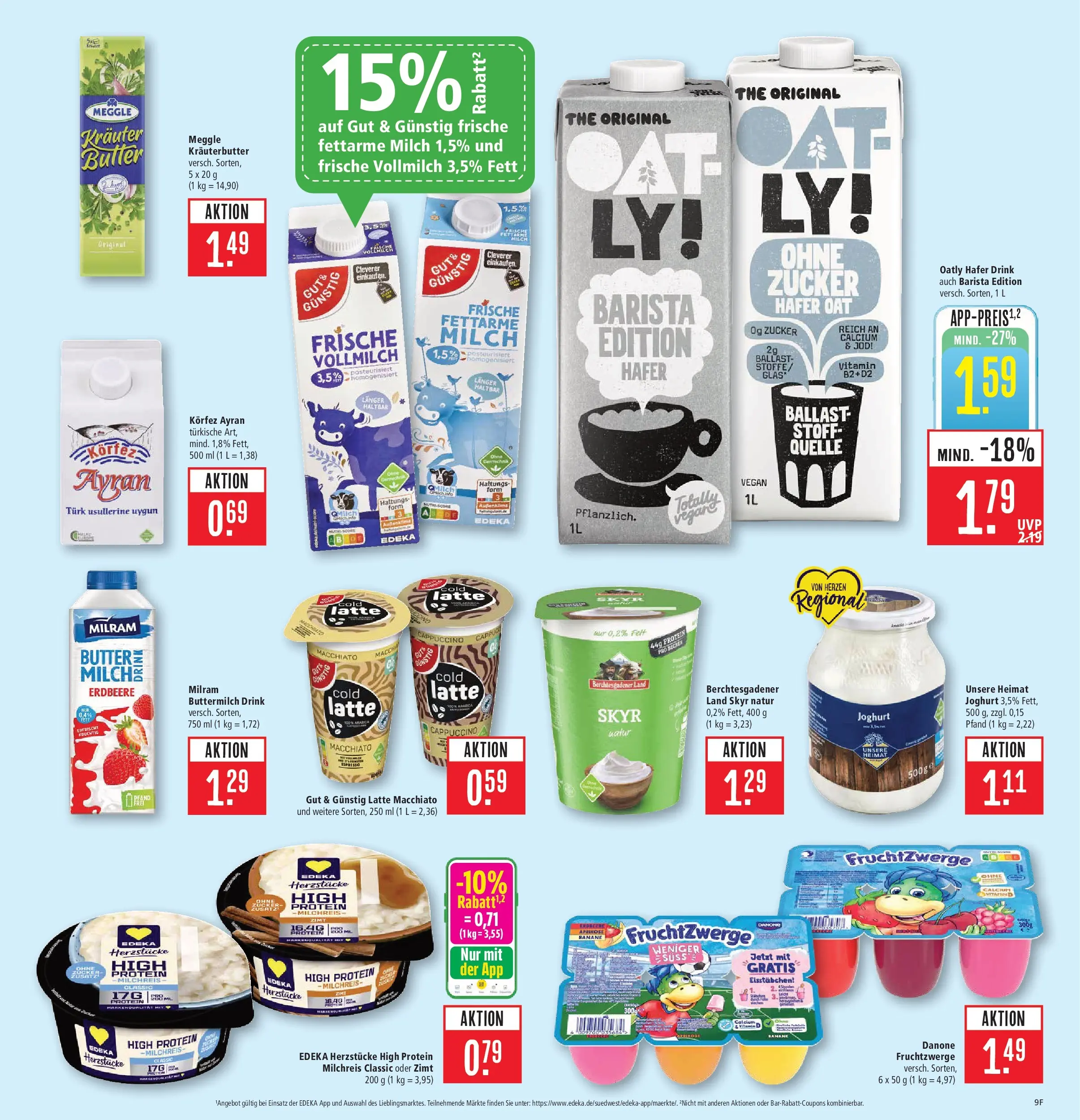 Marktkauf Prospekt Aschaffenburg (ab 20.07.2026) » Angebote online | Seite: 9 | Produkte: Butter, Joghurt, Kräuterbutter, Zucker