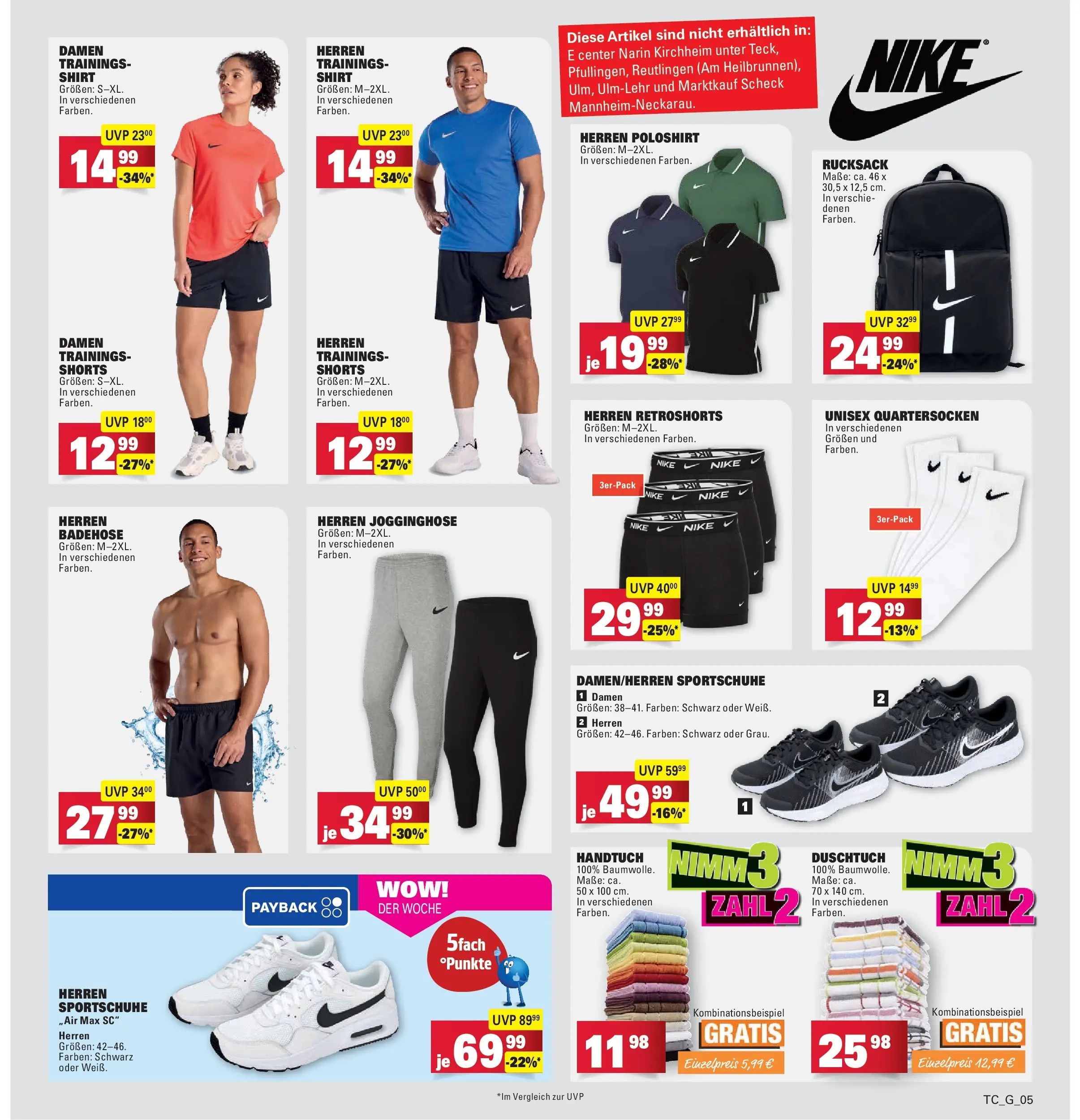 Marktkauf Prospekt Böblingen (ab 20.07.2026) » Angebote online | Seite: 37 | Produkte: Shirt, Jogginghose, Poloshirt, Rucksack