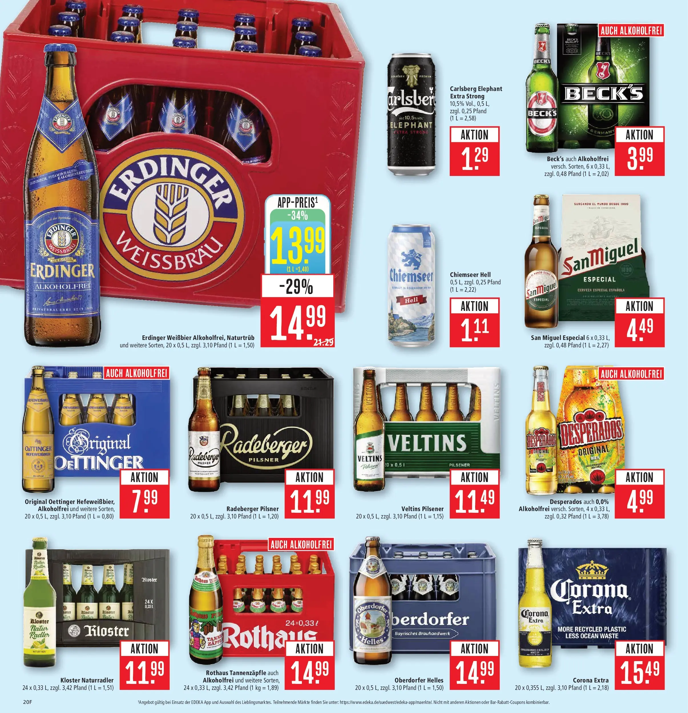 Marktkauf Prospekt Aschaffenburg (ab 20.07.2026) » Angebote online | Seite: 24 | Produkte: Oettinger, Radler, Radeberger pilsner, Veltins