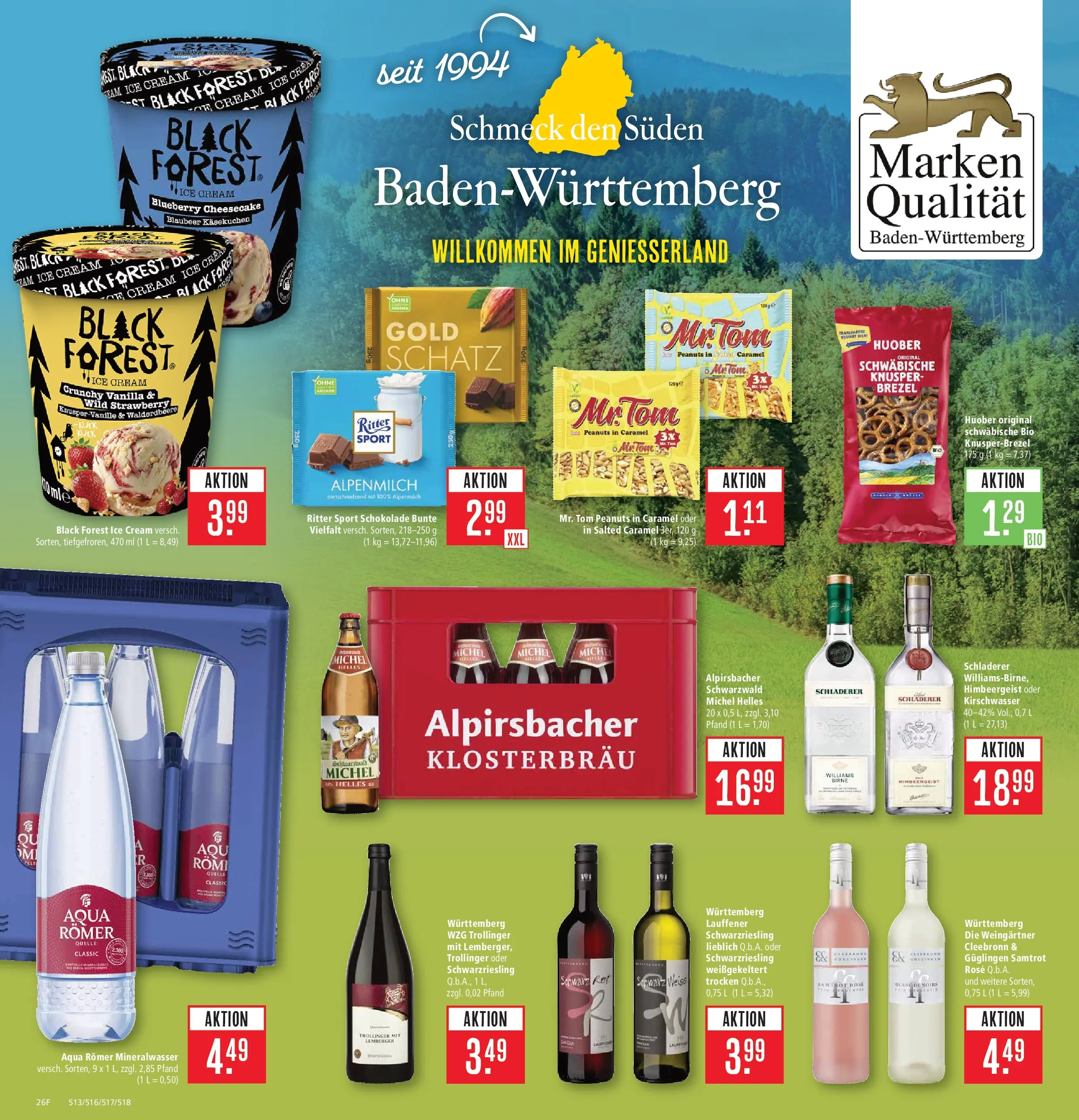 Marktkauf Prospekt Friedrichshafen (ab 20.07.2026) » Angebote online | Seite: 30 | Produkte: Schokolade, Ritter sport, Mineralwasser