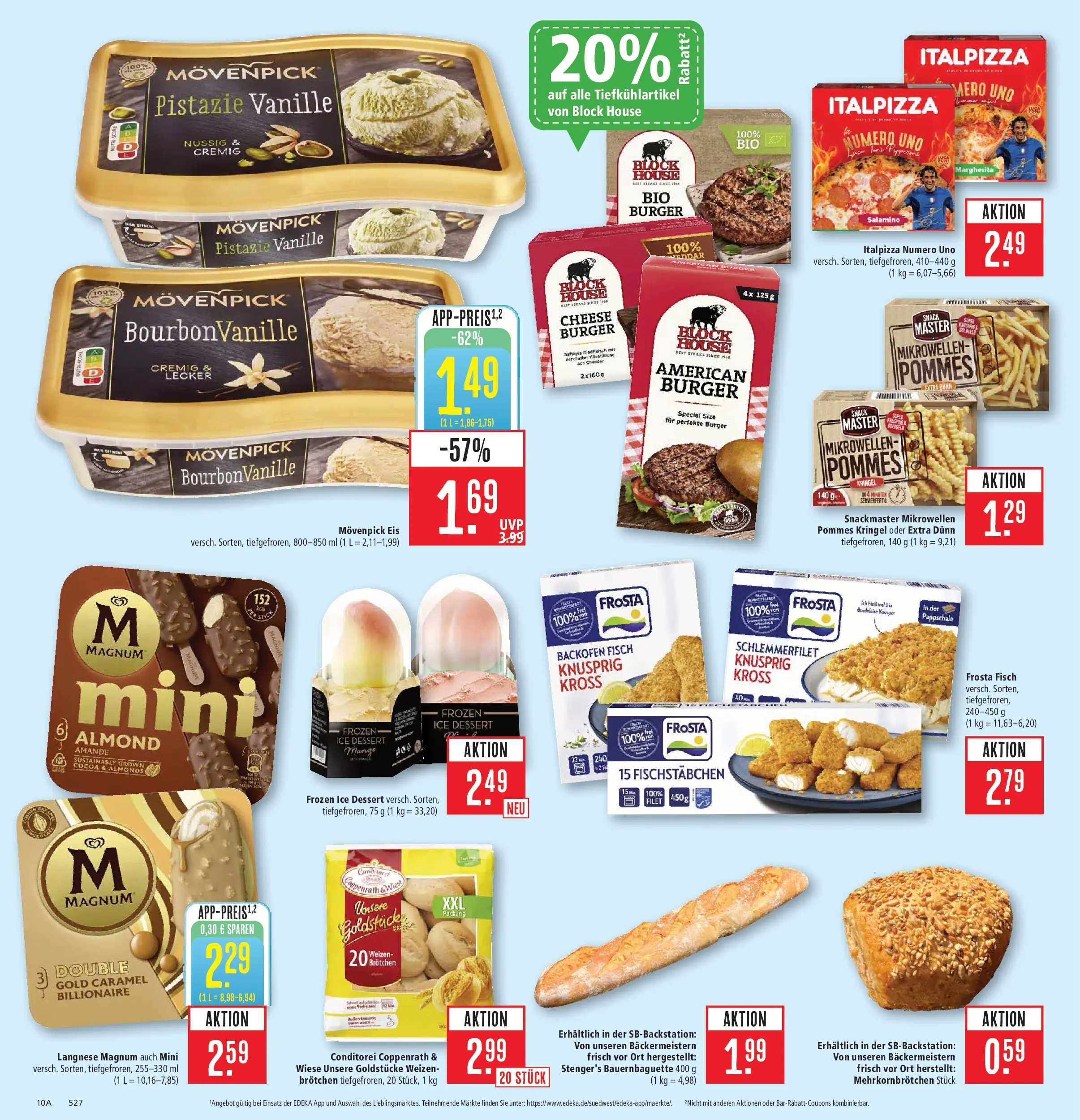 Marktkauf Prospekt Aschaffenburg (ab 20.07.2026) » Angebote online | Seite: 10 | Produkte: Langnese, Movenpick eis, Backofen, Eis
