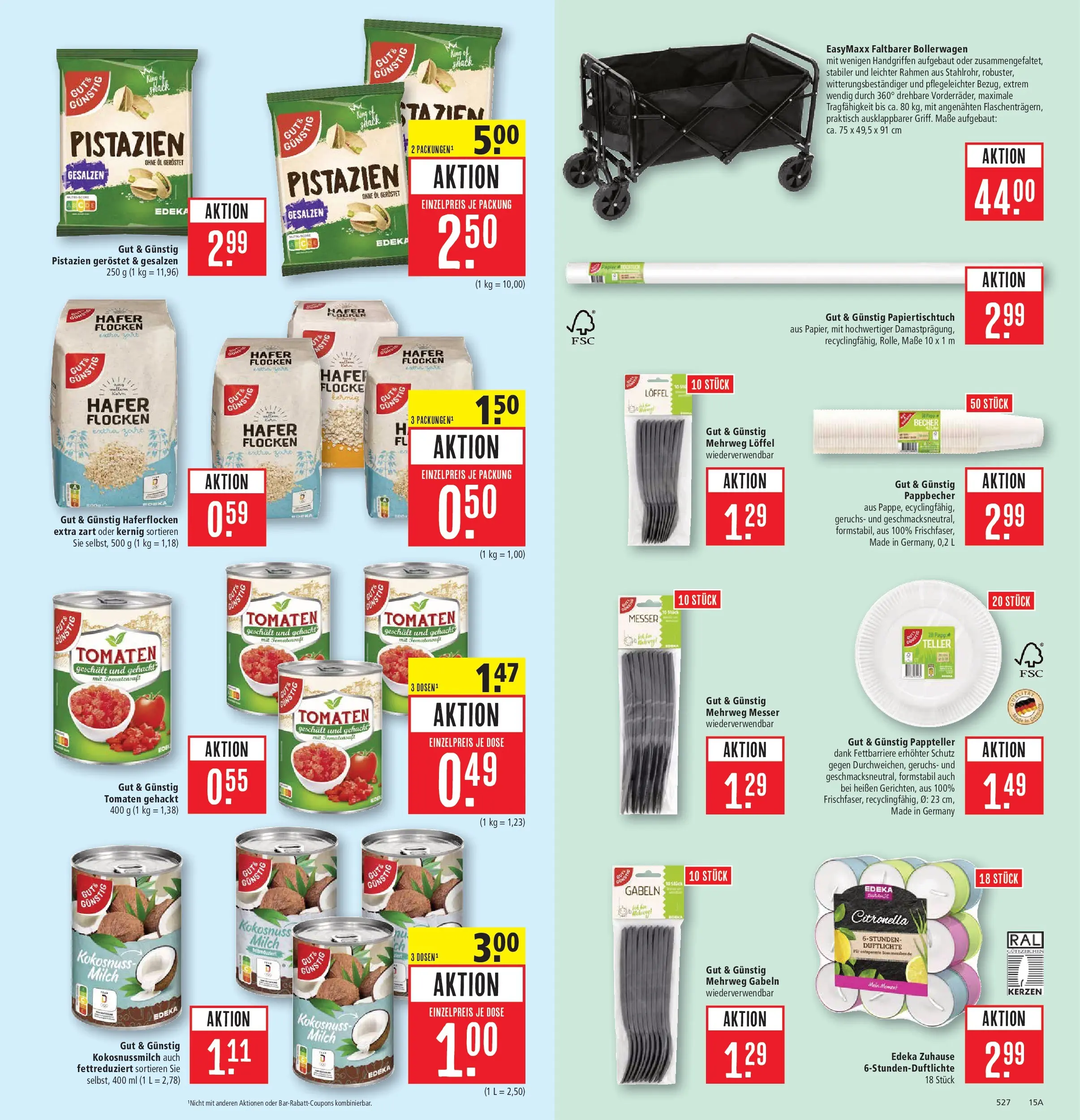 Marktkauf Prospekt Aschaffenburg (ab 20.07.2026) » Angebote online | Seite: 15 | Produkte: Öl, Tomaten, Pistazien, Flocken