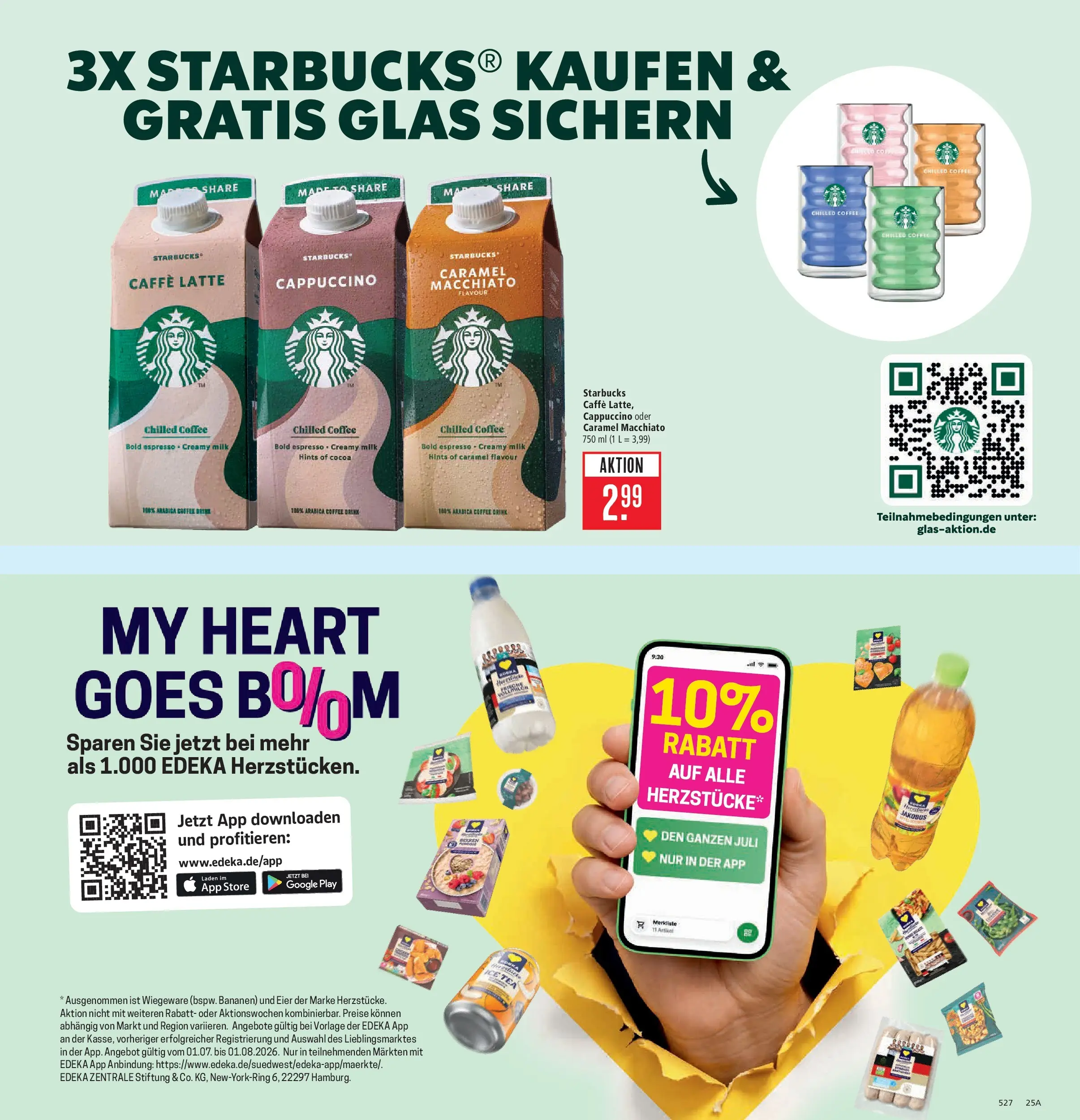 Marktkauf Prospekt Aschaffenburg (ab 20.07.2026) » Angebote online | Seite: 29 | Produkte: Eier, Starbucks, Bananen