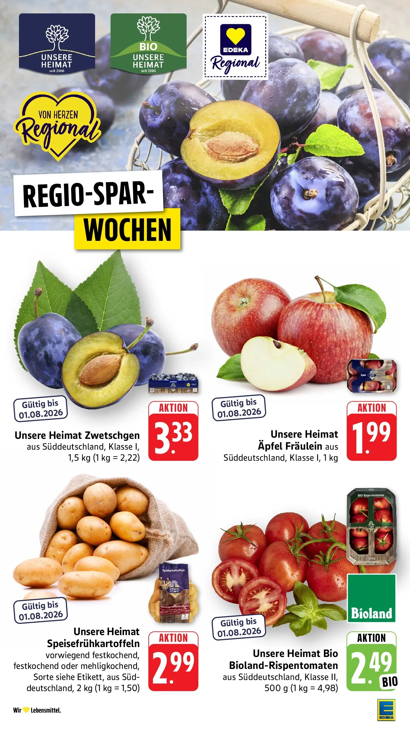 E center Prospekt Singen (ab 20.07.2026) zum Blättern | Seite: 8 | Produkte: Äpfel, Zwetschgen
