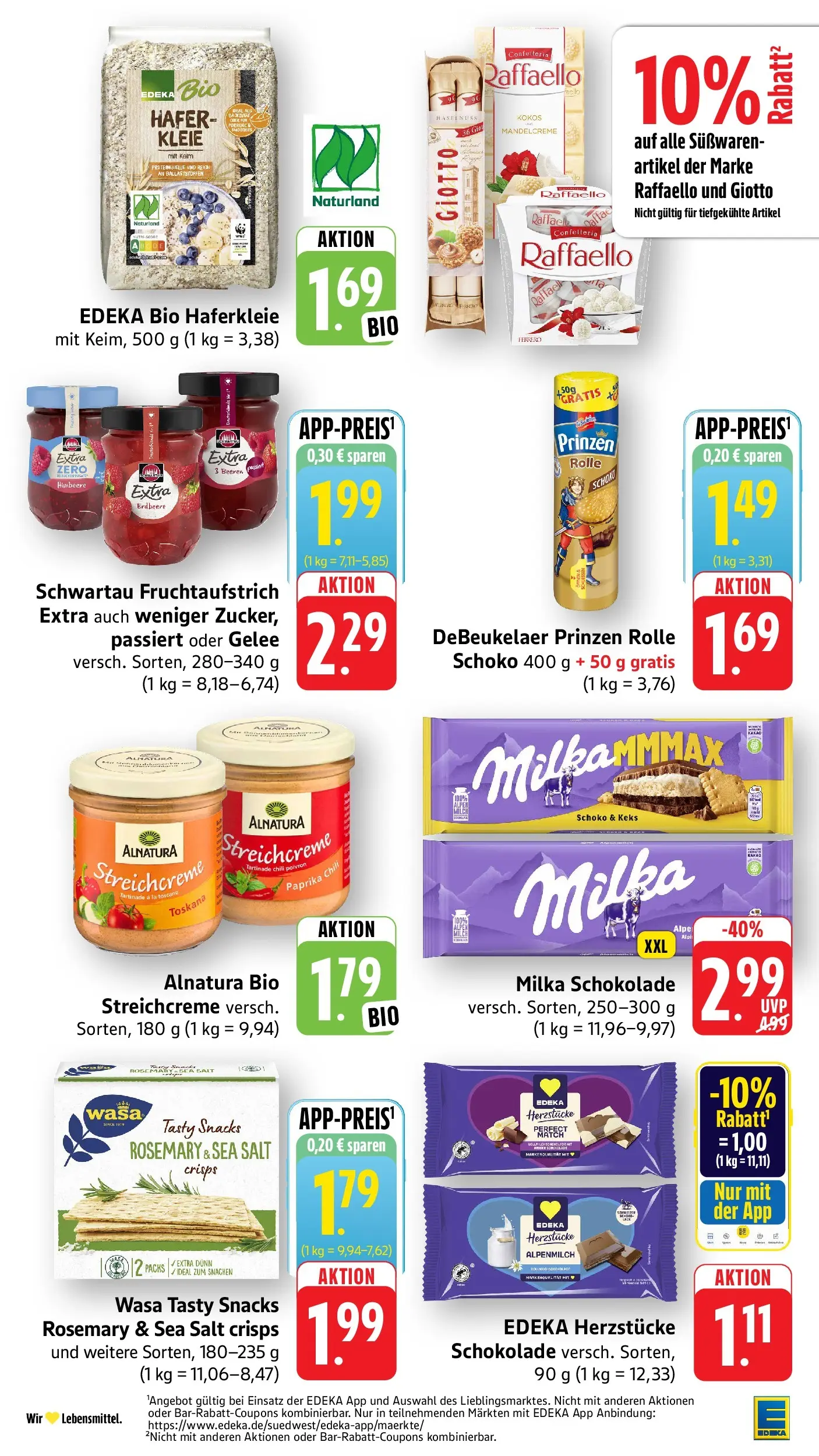 E center Prospekt Singen (ab 20.07.2026) zum Blättern | Seite: 17 | Produkte: Raffaello, Schokolade, Milka schokolade, Himbeere