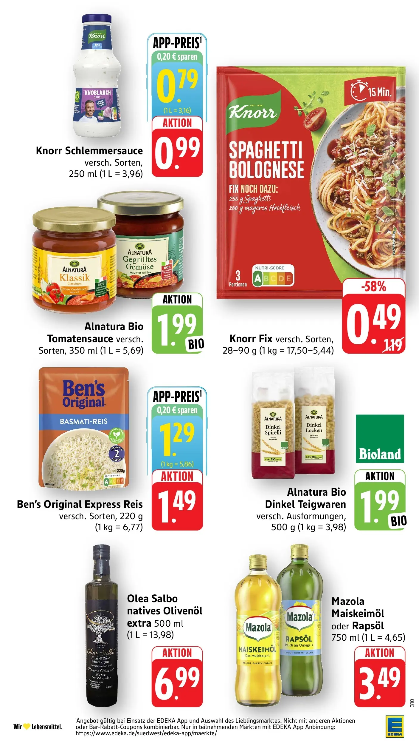 E center Prospekt Singen (ab 20.07.2026) zum Blättern | Seite: 19 | Produkte: Rapsöl, Olivenol, Knorr, Gemüse
