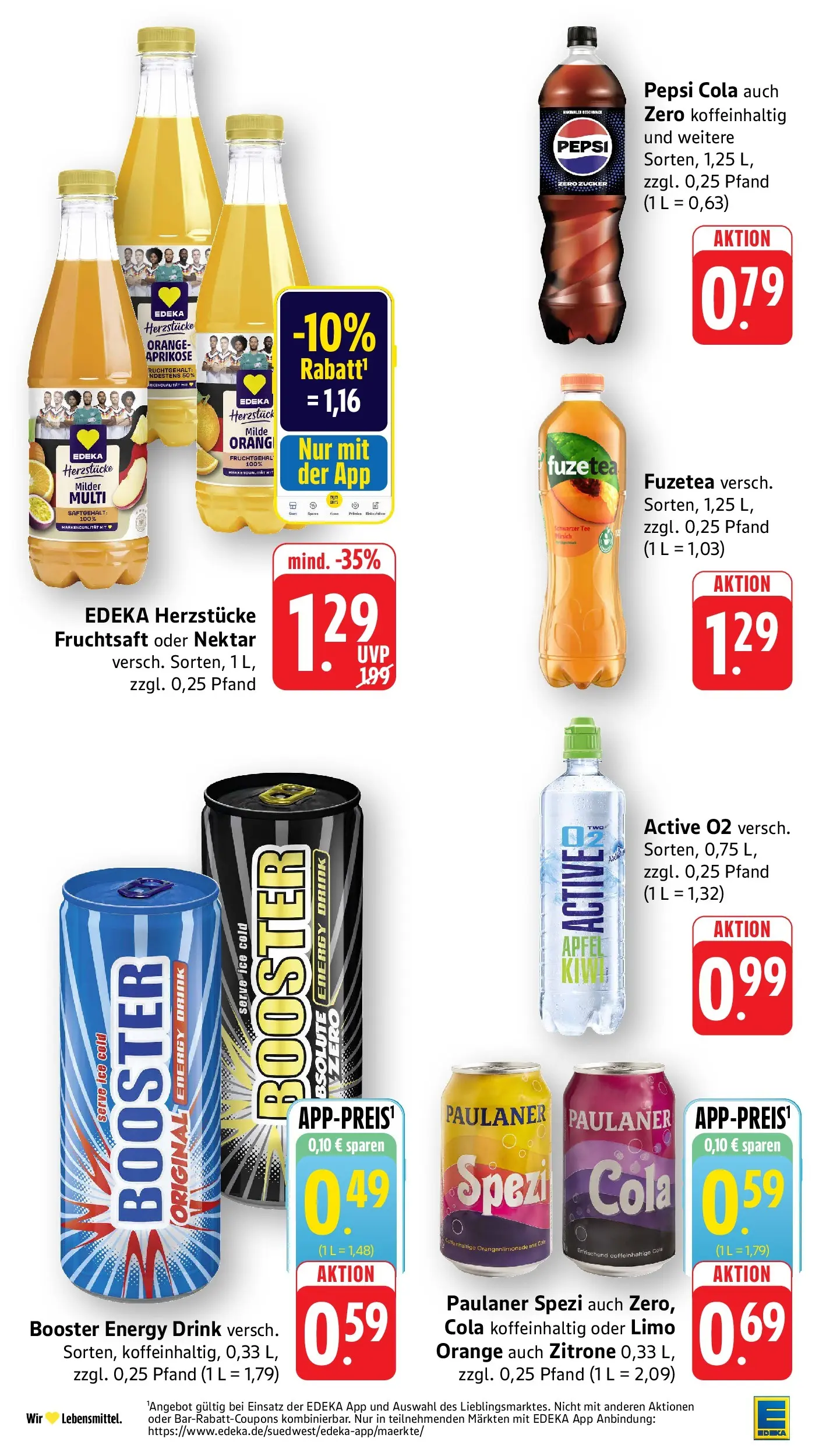 E center Prospekt Singen (ab 20.07.2026) zum Blättern | Seite: 30 | Produkte: Äpfel, Tee, Fruchtsaft, Paulaner