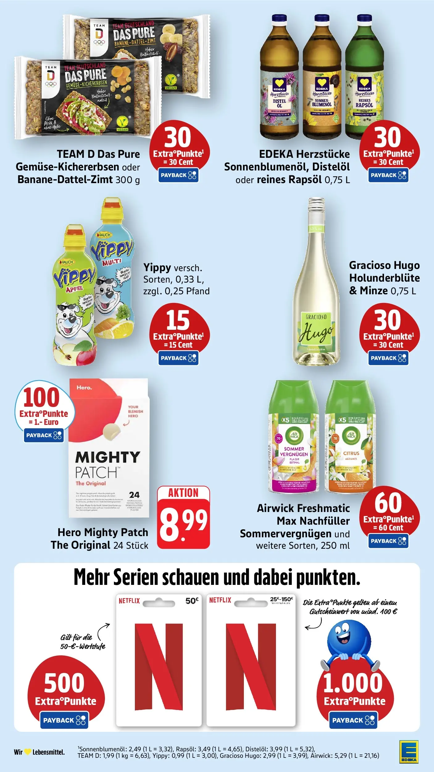 E center Prospekt Singen (ab 20.07.2026) zum Blättern | Seite: 42 | Produkte: Rapsöl, Äpfel, Hugo