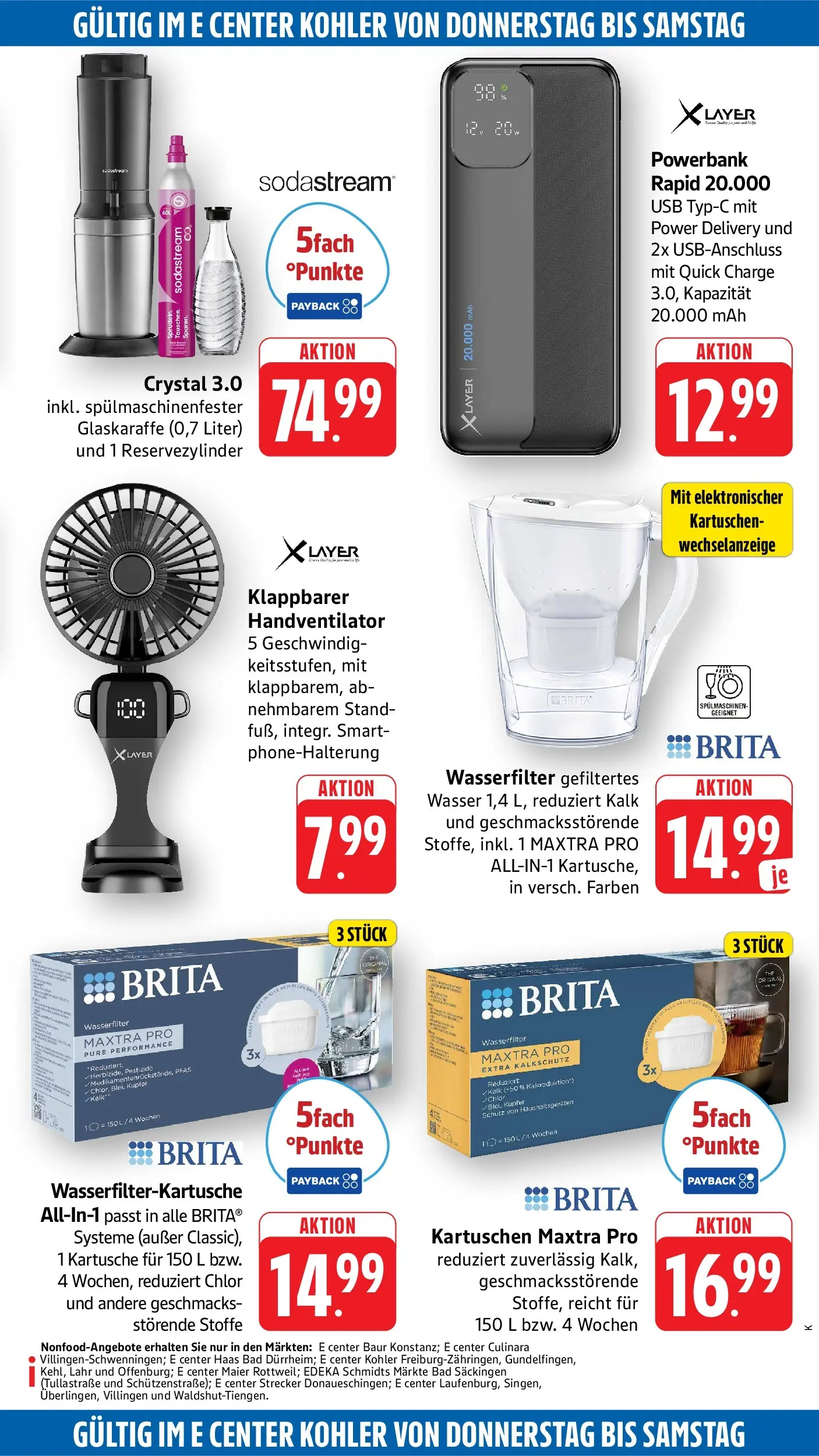 Edeka prospekt Ettenheim (ab 20.07.2026) » Angebote Online | Seite: 55 | Produkte: USB, Wasser, Powerbank, Sodastream