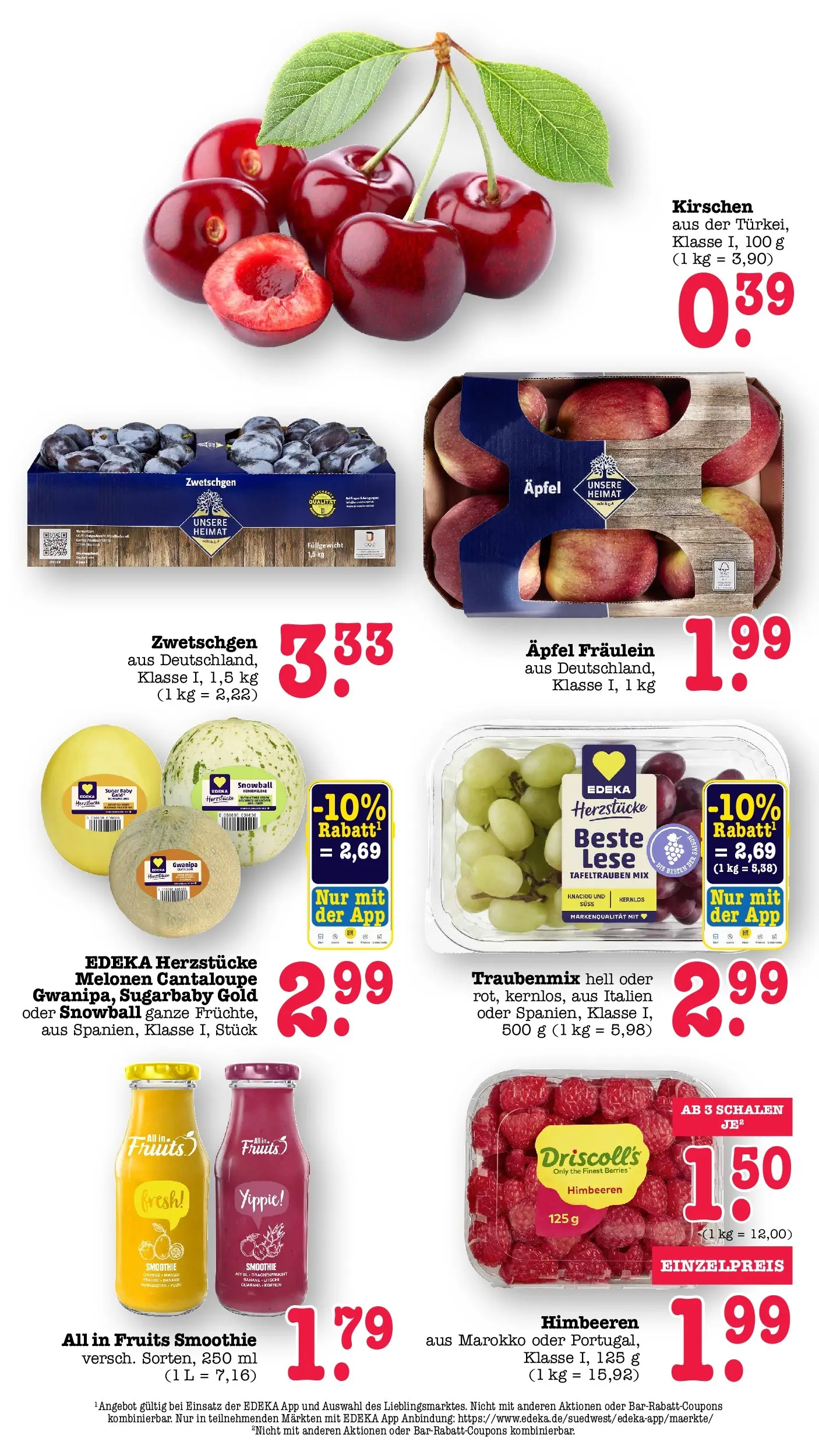Edeka Prospekt Karlsruhe (ab 20.07.2026) ยป Angebote Online | Seite: 26 | Produkte: Himbeeren, รpfel, Zwetschgen, Kirschen Edeka Prospekt Karlsruhe (ab 20.07.2026) ยป Angebote Online | Seite: 26 | Produkte: Himbeeren, รpfel, Zwetschgen, Kirschen