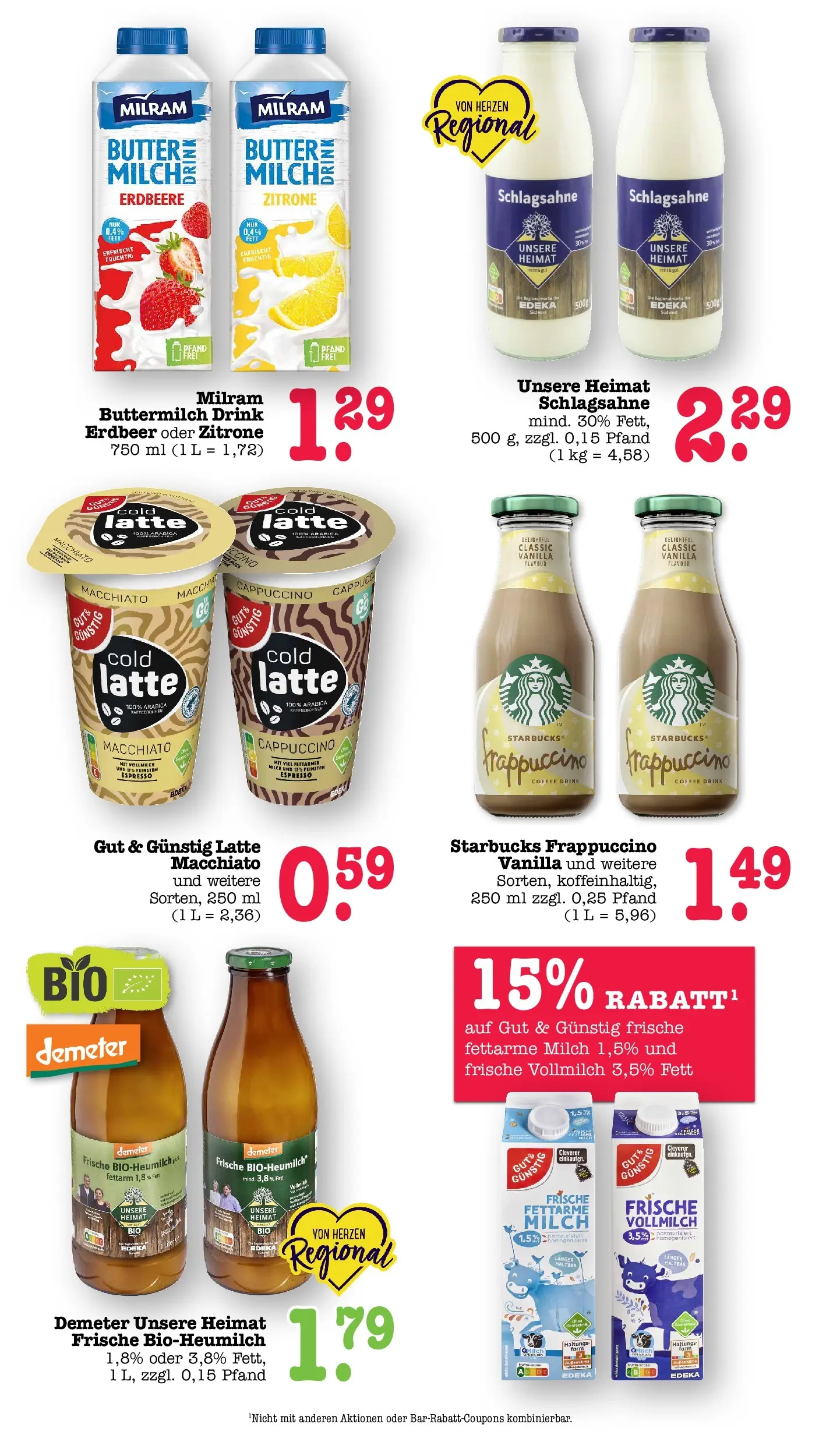 Edeka Prospekt Karlsruhe (ab 20.07.2026) ยป Angebote Online | Seite: 29 | Produkte: Schlagsahne, Milch, Starbucks, Zitrone Edeka Prospekt Karlsruhe (ab 20.07.2026) ยป Angebote Online | Seite: 29 | Produkte: Schlagsahne, Milch, Starbucks, Zitrone