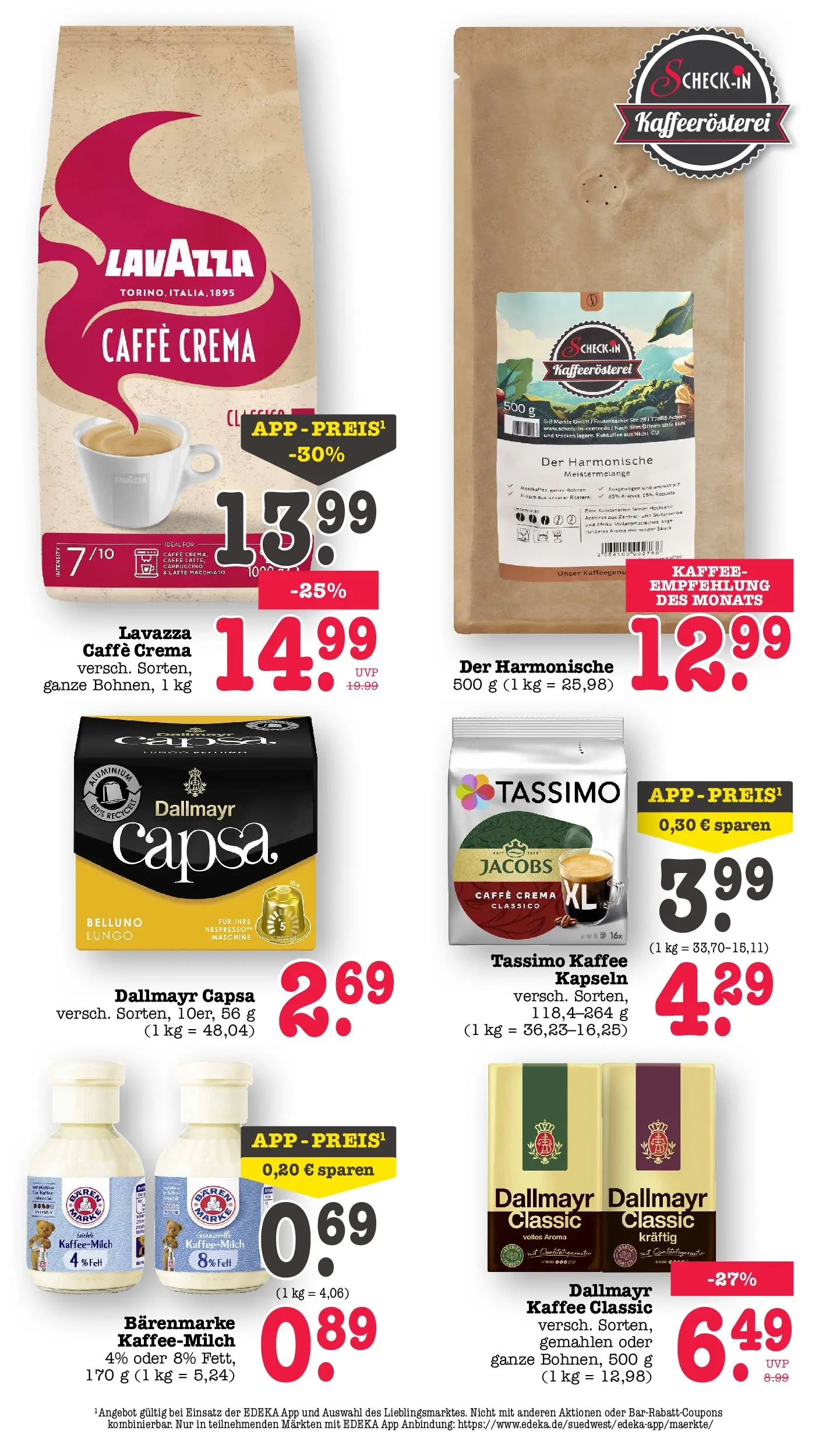 Edeka Prospekt Karlsruhe (ab 20.07.2026) ยป Angebote Online | Seite: 34 | Produkte: Lavazza, Kaffee, Tassimo, Dallmayr capsa Edeka Prospekt Karlsruhe (ab 20.07.2026) ยป Angebote Online | Seite: 34 | Produkte: Lavazza, Kaffee, Tassimo, Dallmayr capsa