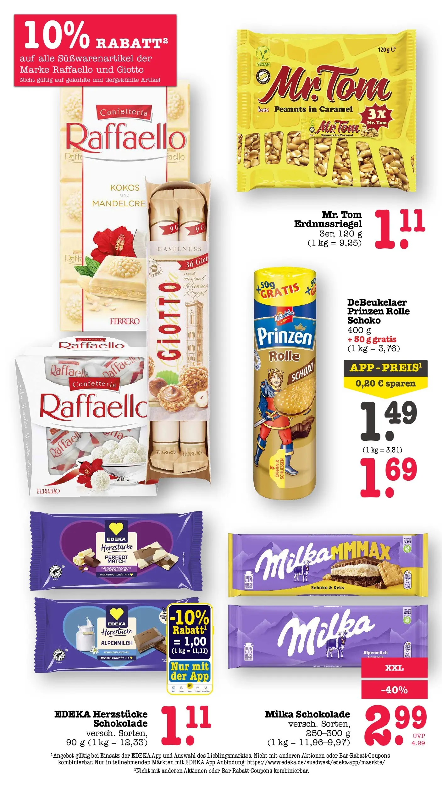 Edeka Prospekt Karlsruhe (ab 20.07.2026) ยป Angebote Online | Seite: 36 | Produkte: Raffaello, Schokolade, Milka schokolade, Milka Edeka Prospekt Karlsruhe (ab 20.07.2026) ยป Angebote Online | Seite: 36 | Produkte: Raffaello, Schokolade, Milka schokolade, Milka