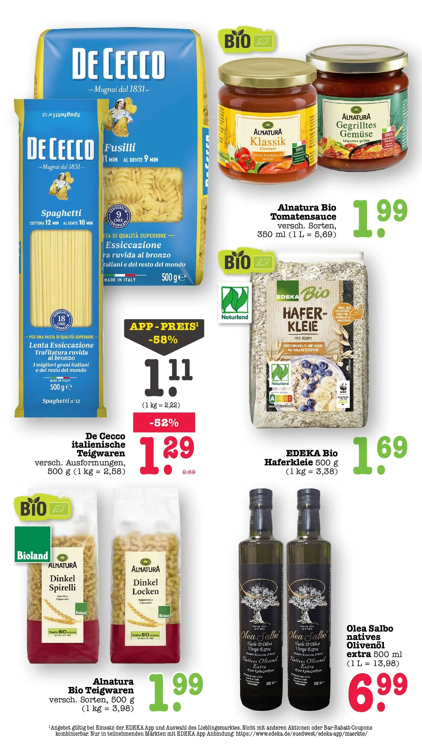 Edeka Prospekt Karlsruhe (ab 20.07.2026) ยป Angebote Online | Seite: 38 | Produkte: Olivenol, Gemรผse, Knoblauch, Pasta Edeka Prospekt Karlsruhe (ab 20.07.2026) ยป Angebote Online | Seite: 38 | Produkte: Olivenol, Gemรผse, Knoblauch, Pasta