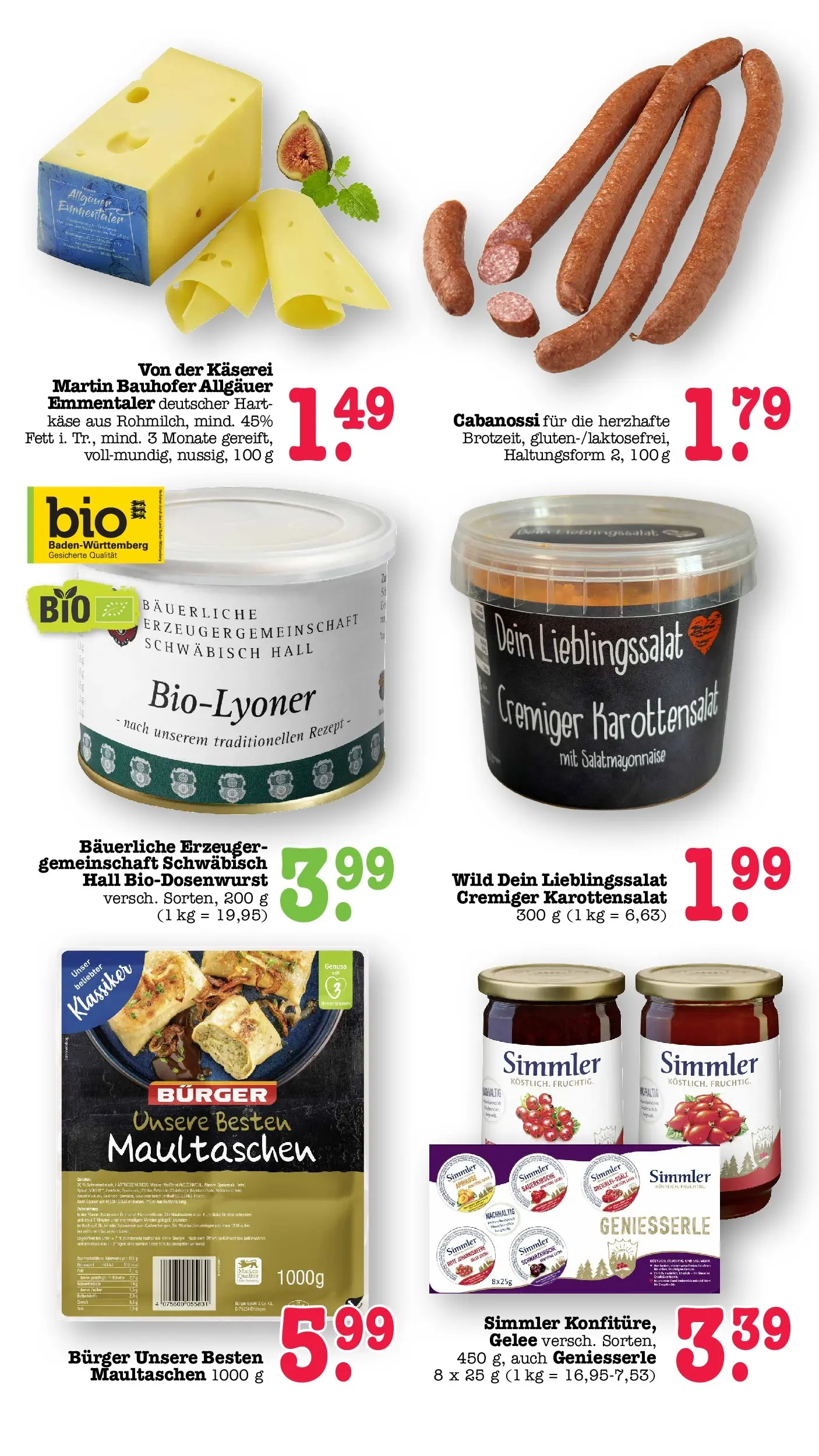 Edeka Prospekt Karlsruhe (ab 20.07.2026) ยป Angebote Online | Seite: 45 | Produkte: Kรคse, Burger, Maultaschen Edeka Prospekt Karlsruhe (ab 20.07.2026) ยป Angebote Online | Seite: 45 | Produkte: Kรคse, Burger, Maultaschen