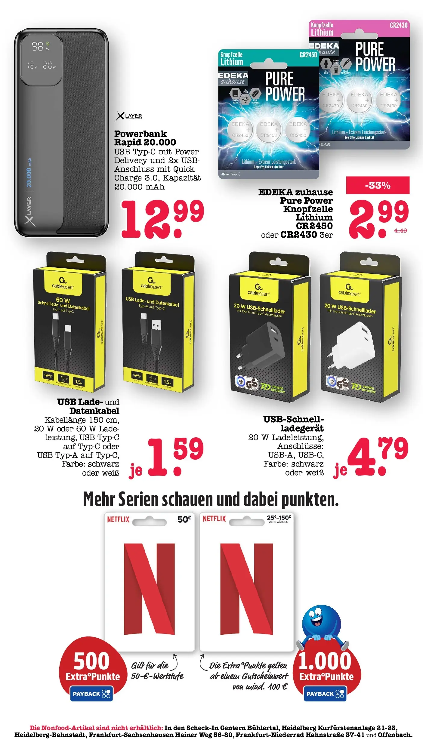 Edeka Prospekt Karlsruhe (ab 20.07.2026) ยป Angebote Online | Seite: 65 | Produkte: USB, Ladegerรคt, Powerbank Edeka Prospekt Karlsruhe (ab 20.07.2026) ยป Angebote Online | Seite: 65 | Produkte: USB, Ladegerรคt, Powerbank
