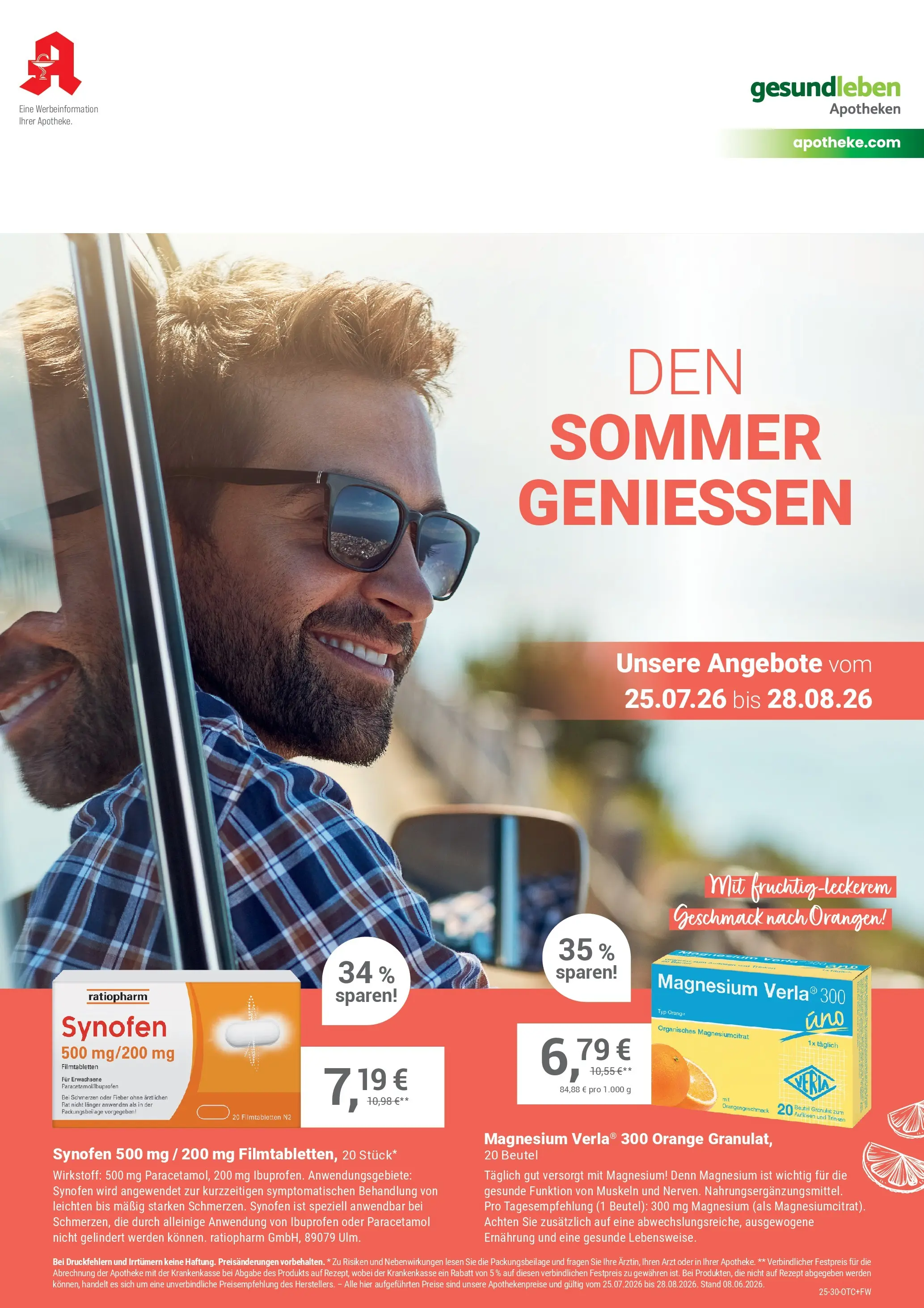 Angebote - Ihre Apotheke vor Ort: Jetzt alle Angebote auch online entdecken! (ab 25.07.2026) zum Blättern | Seite: 1 | Produkte: Orangen
