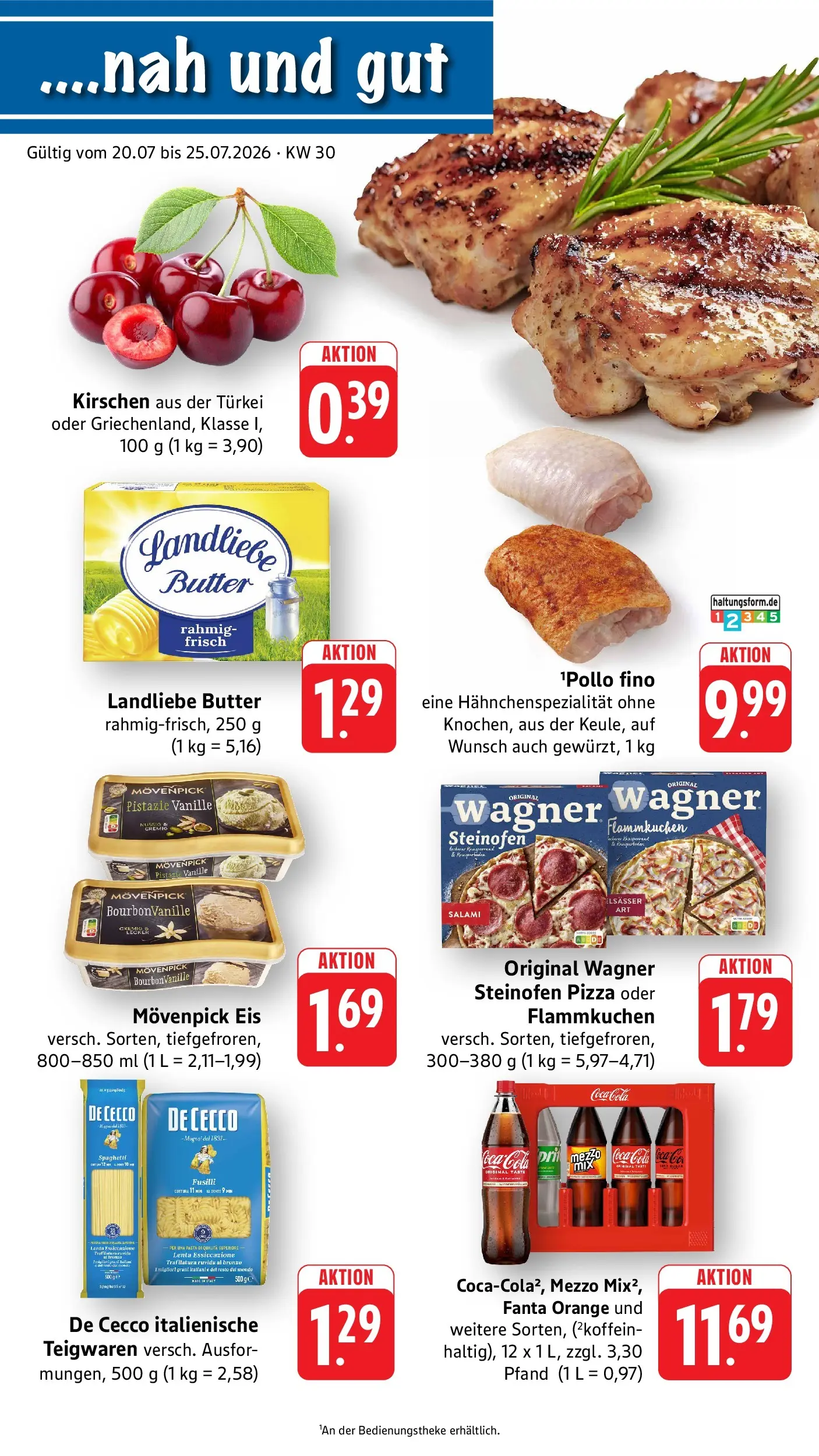 Edeka prospekt Offenburg-Zunsweier (ab 20.07.2026) » Angebote Online | Seite: 1 | Produkte: Fanta, Cola, Butter, Pizza
