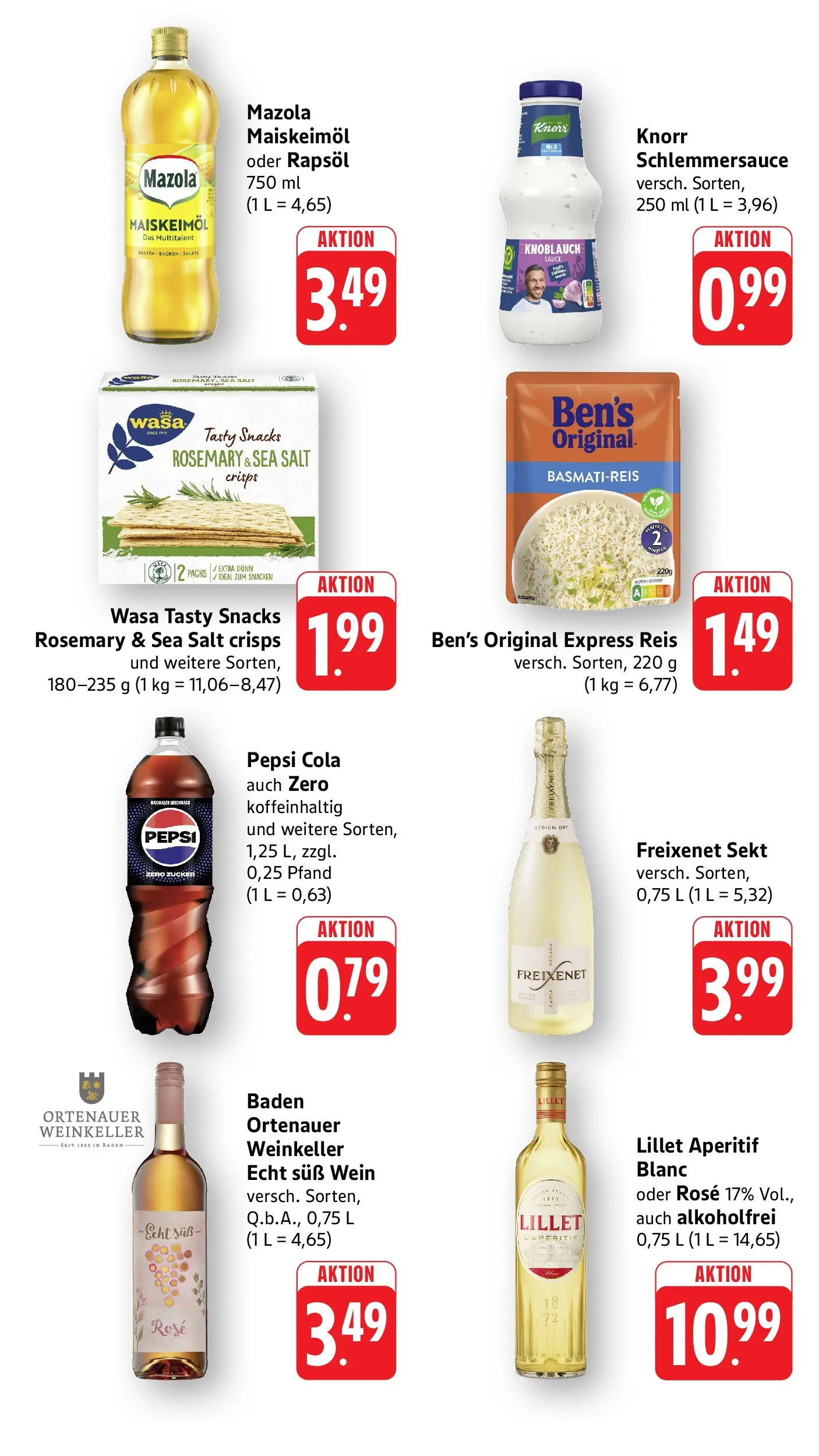 Edeka prospekt Offenburg-Zunsweier (ab 20.07.2026) » Angebote Online | Seite: 6 | Produkte: Basmatireis, Lillet, Pepsi, Reis