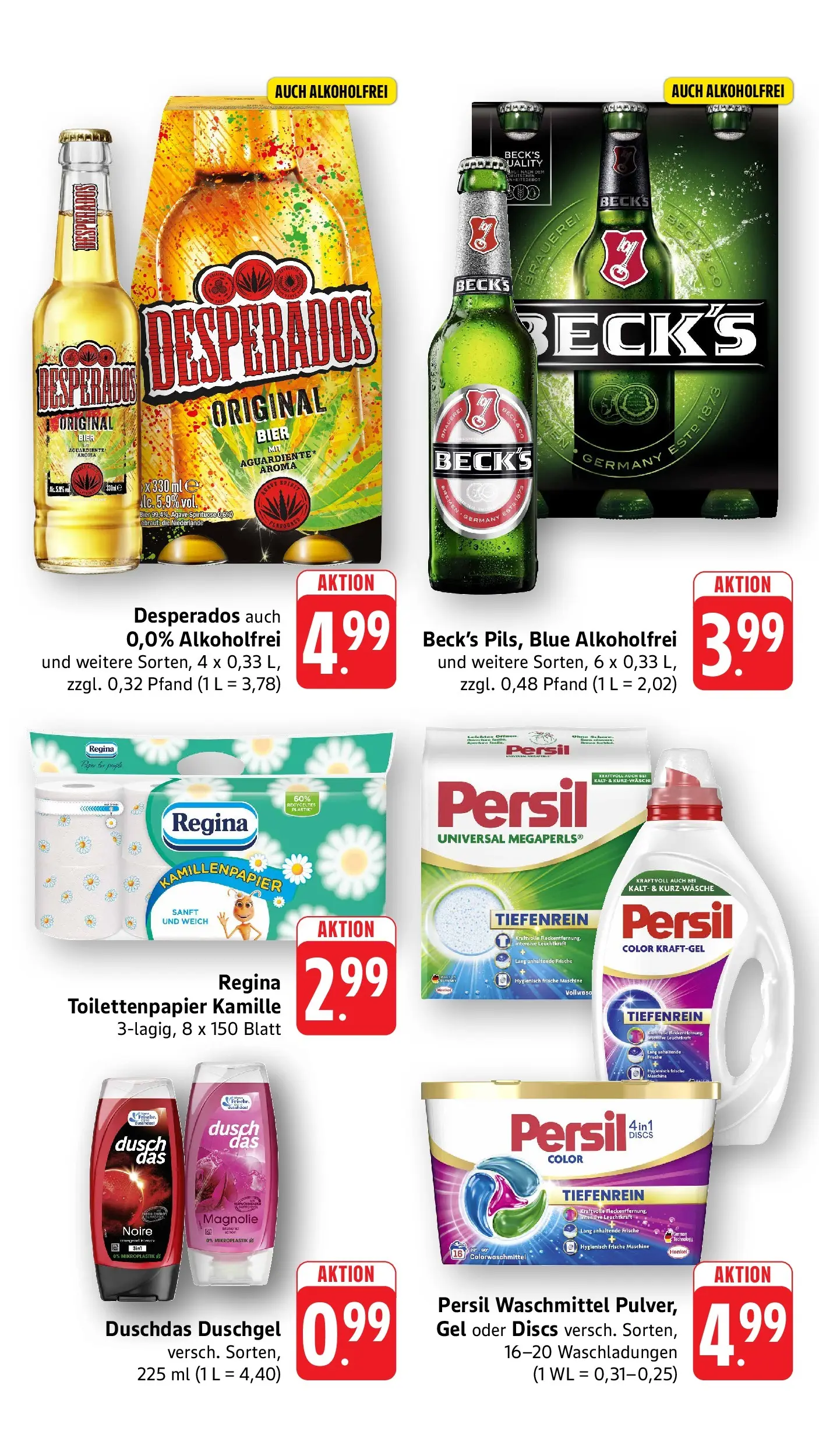 Edeka prospekt Offenburg-Zunsweier (ab 20.07.2026) » Angebote Online | Seite: 7 | Produkte: Duschdas, Waschmittel, Desperados, Toilettenpapier