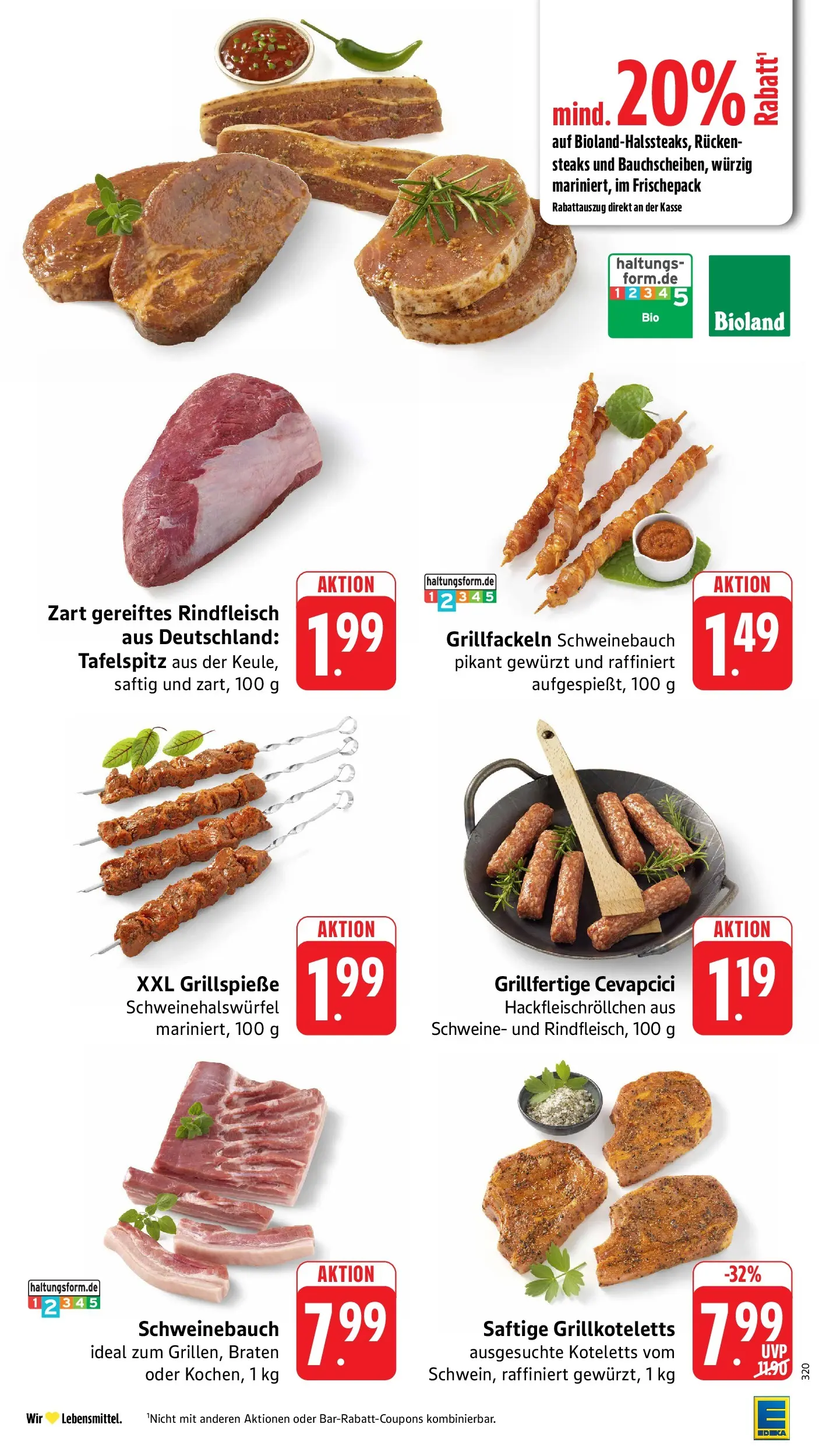 Edeka prospekt Bad Camberg (ab 20.07.2026) » Angebote Online | Seite: 4 | Produkte: Tafelspitz, Schweinebauch, Cevapcici, Rindfleisch