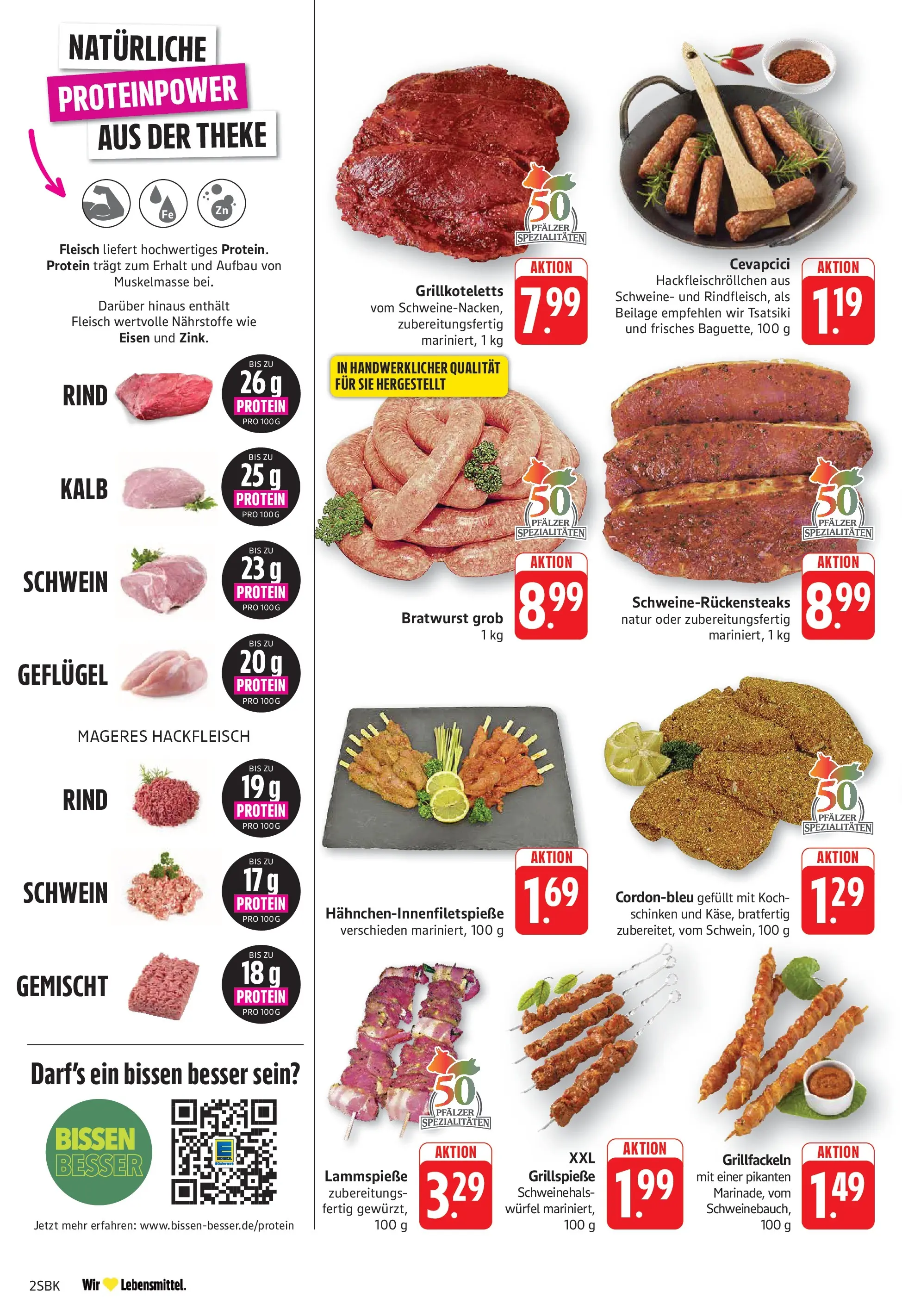 E center Prospekt Bad Bergzabern (ab 20.07.2026) zum Blättern | Seite: 2 | Produkte: Theke, Cevapcici, Fleisch, Hackfleisch