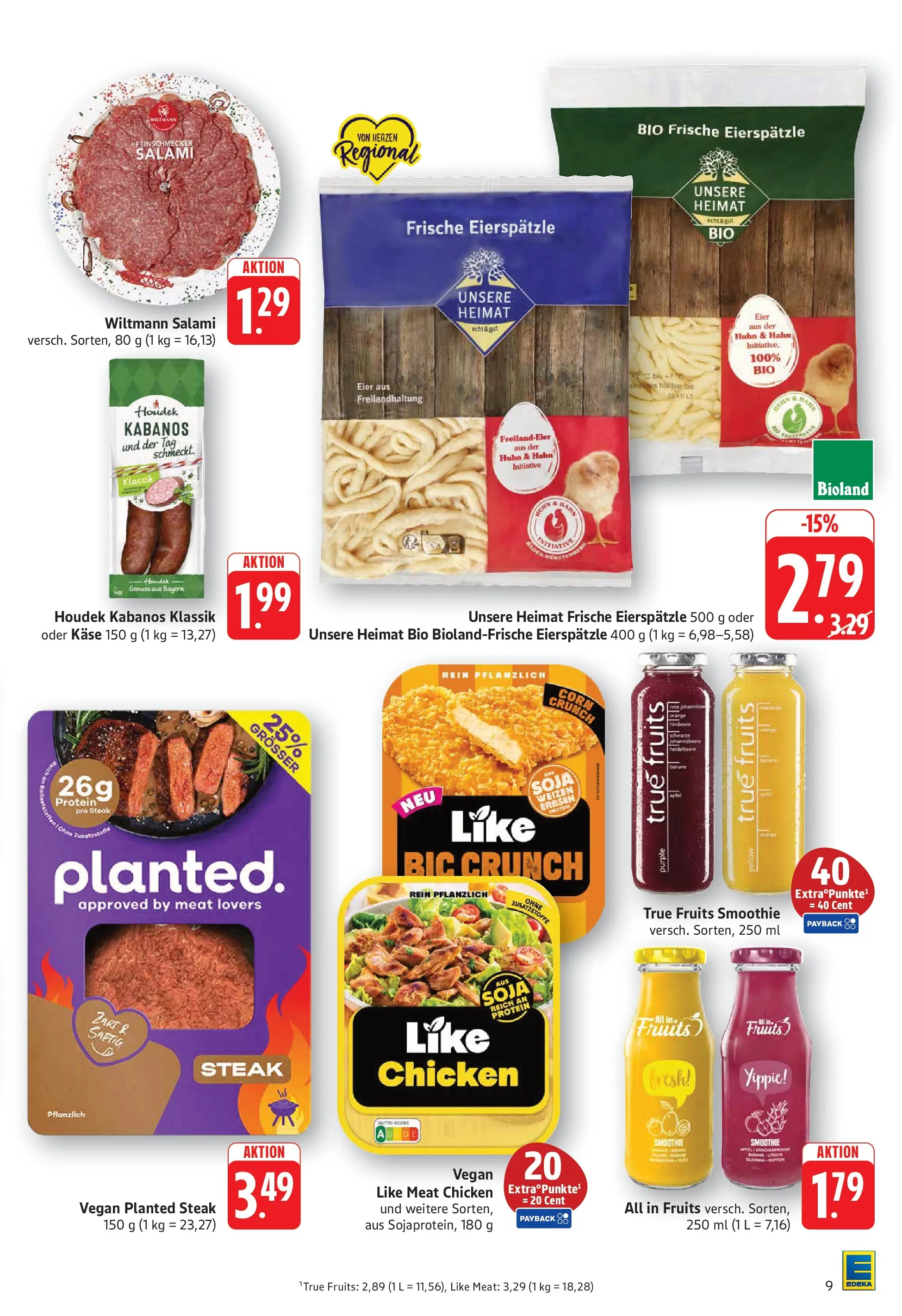 Edeka prospekt Geislingen (ab 20.07.2026) » Angebote Online | Seite: 9 | Produkte: Käse, Eier, Salami, Steak