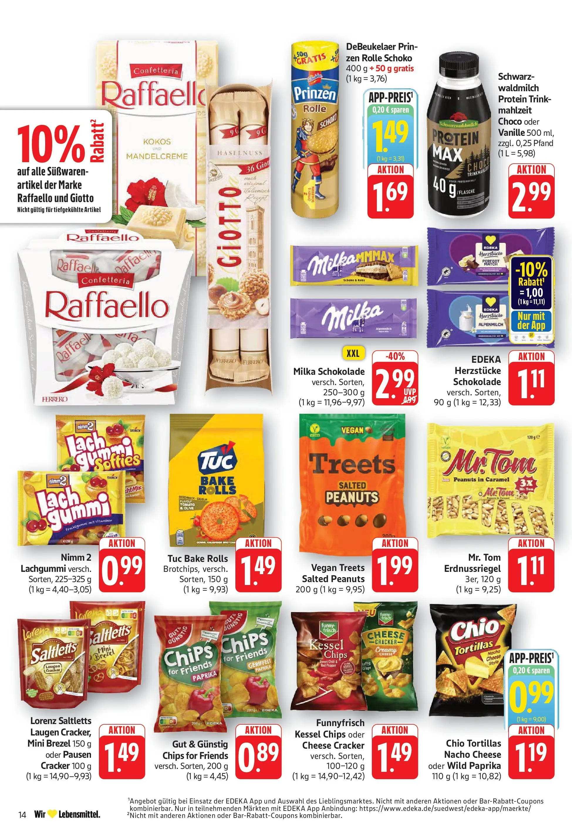 Edeka prospekt Geislingen (ab 20.07.2026) » Angebote Online | Seite: 14 | Produkte: Schokolade, Milka schokolade, Milka, Paprika