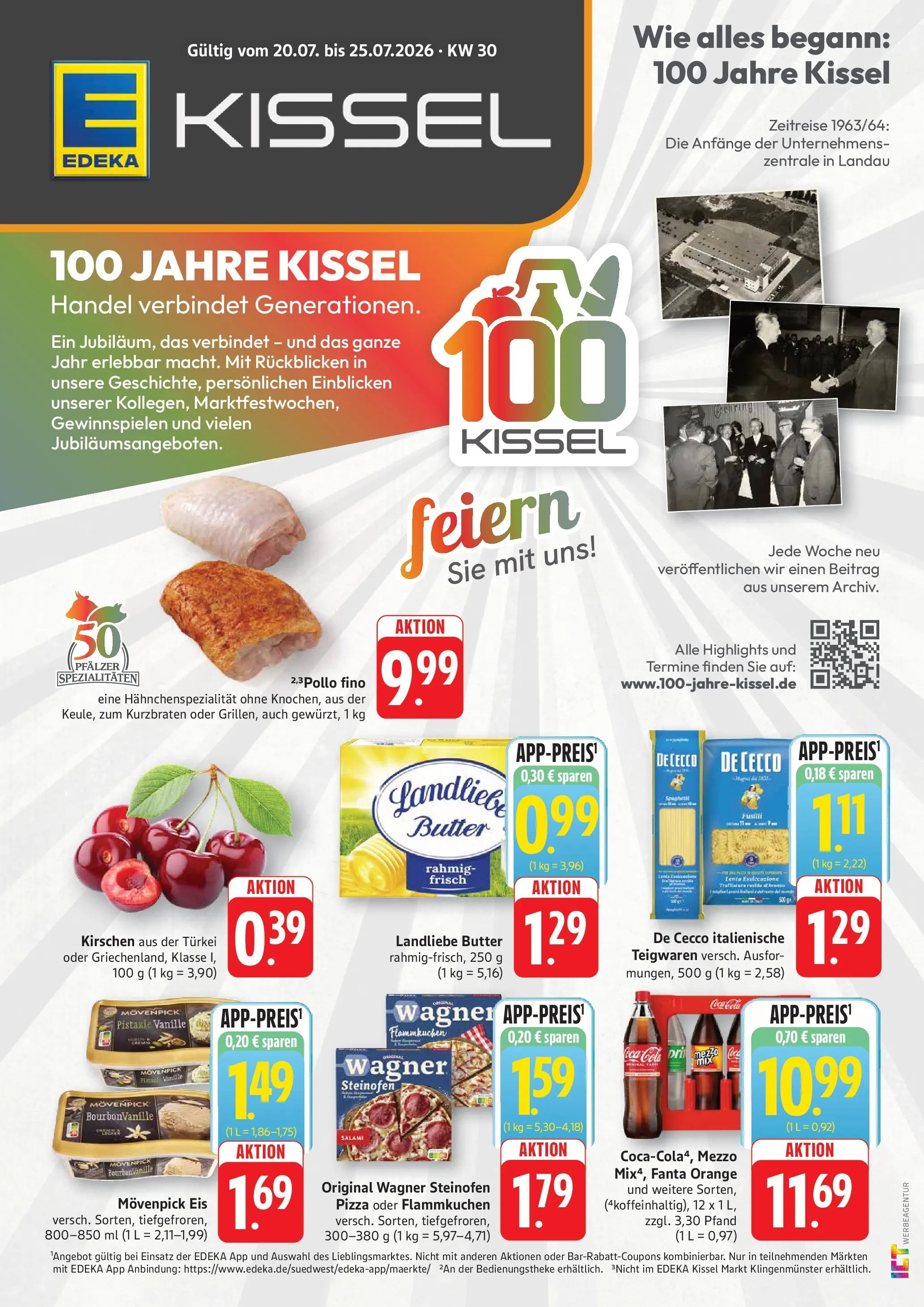 Edeka prospekt Kröppen (ab 20.07.2026) » Angebote Online | Seite: 1 | Produkte: Butter, Landliebe butter, Movenpick eis, Eis