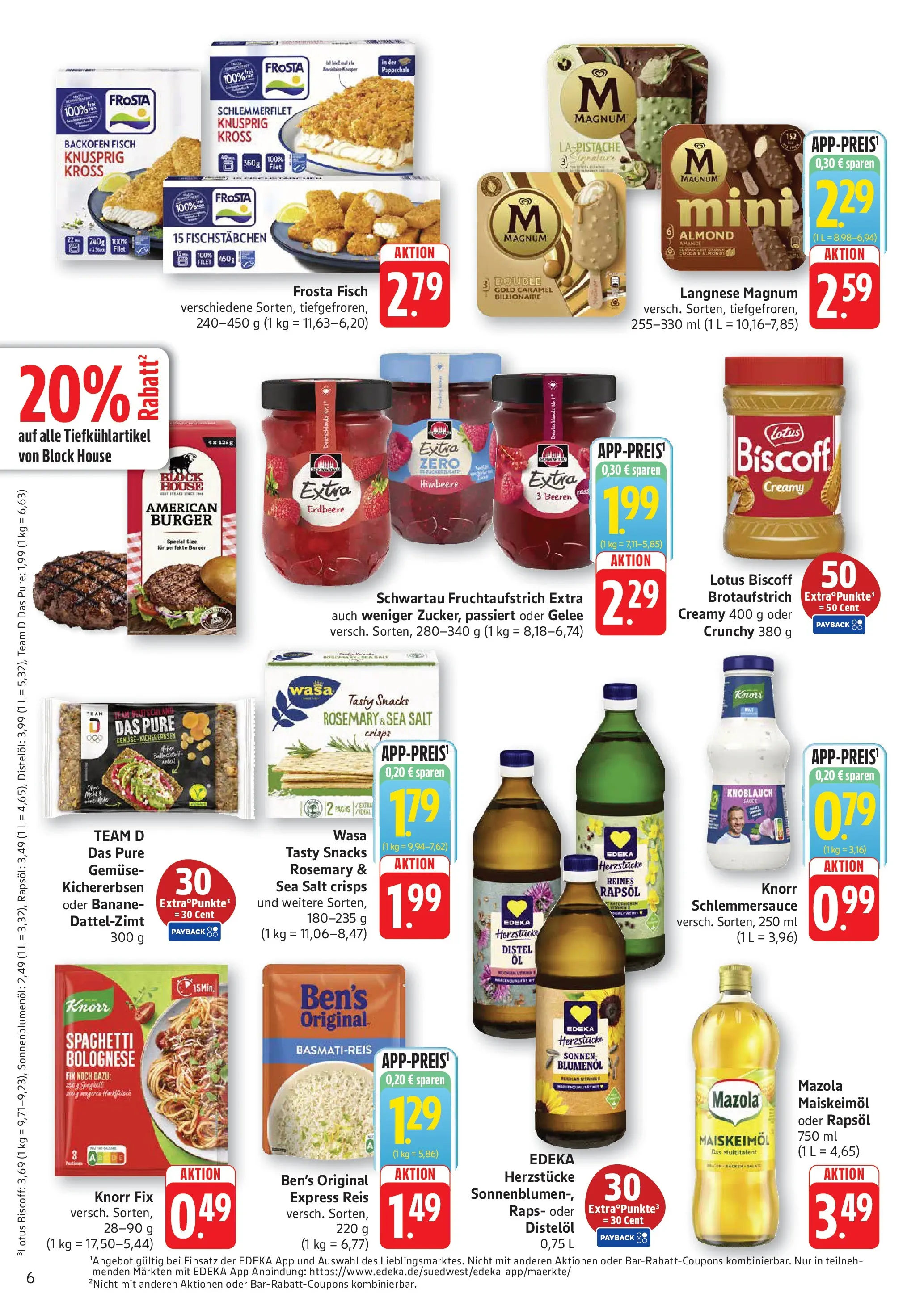 Edeka prospekt Kröppen (ab 20.07.2026) » Angebote Online | Seite: 6 | Produkte: Knorr, Frosta, Fischstabchen, Knoblauch